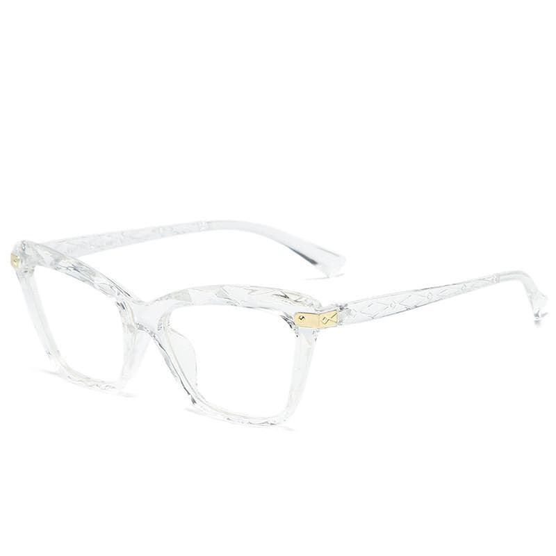 Luxury Cat Eye Glasses Fashion Ladies Optical Spectacle Eyewear Decorative Resting Lenses for Women Stylish Female Glasses