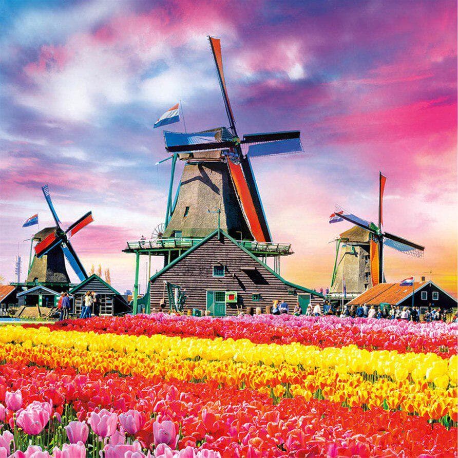 DIY Diamond Embroidery Nature Full Drill Diamond Painting Scenery Painting Cross Stitch 30x30CM