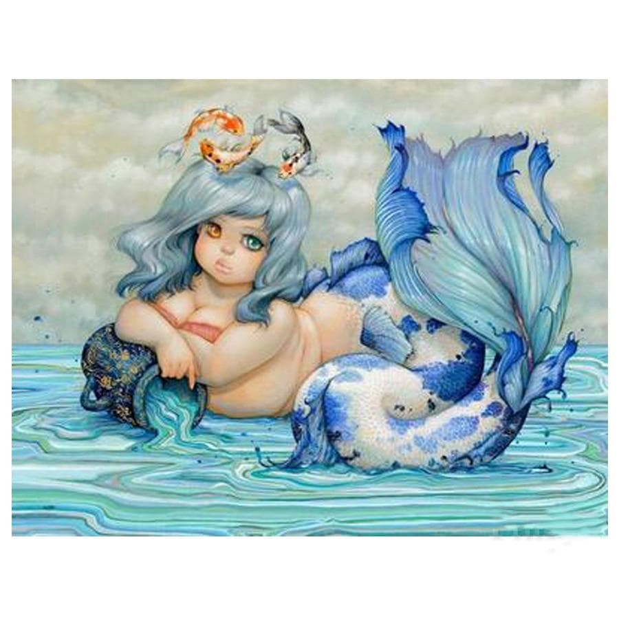 Diamond Painting Round Drill Rhinestone Decoration Cartoon Girl Carnival Gift 20X30CM