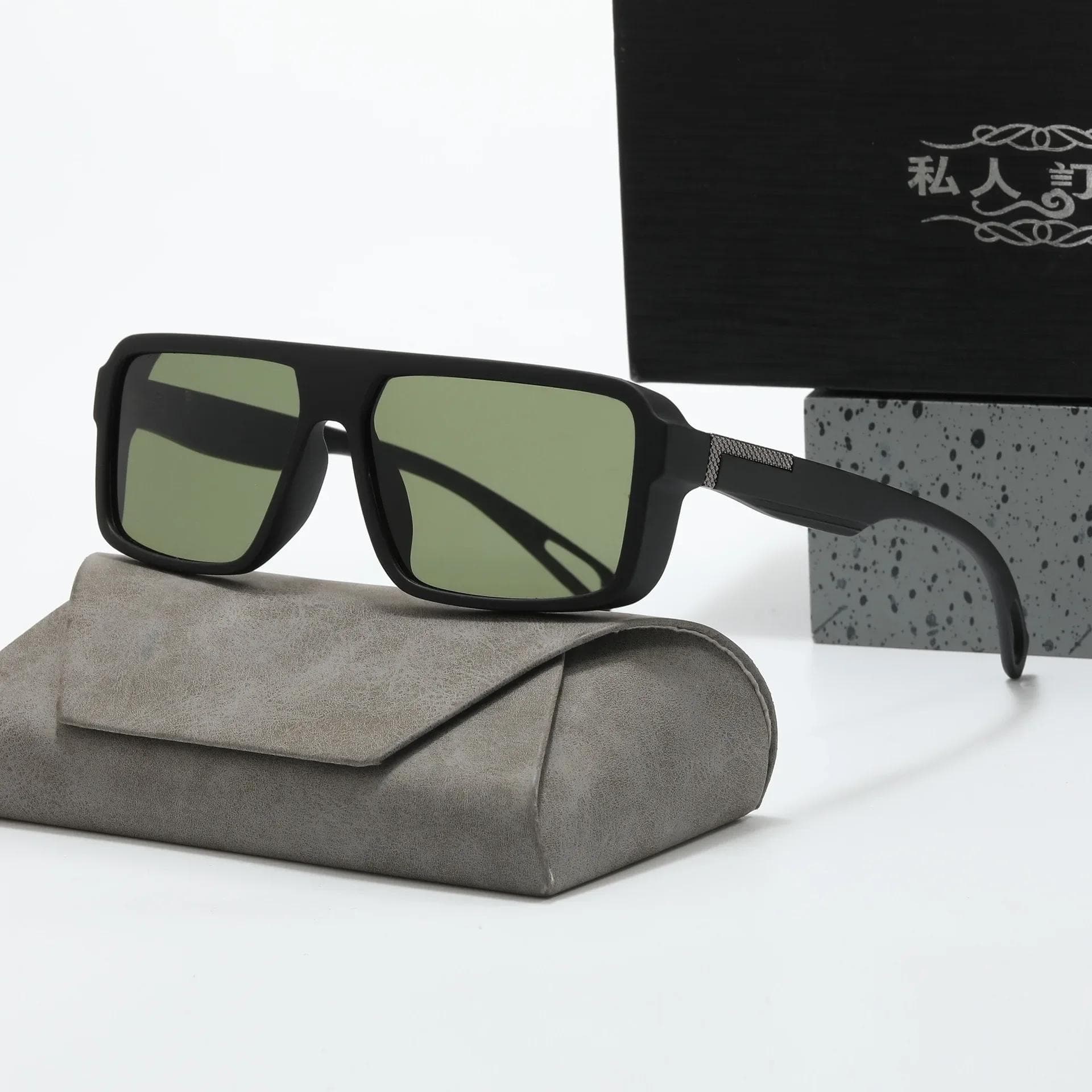 Classic Square Sunglasses for Men Women Vintage Fashion UV Protection Outdoor Sports Driving Fishing Shades