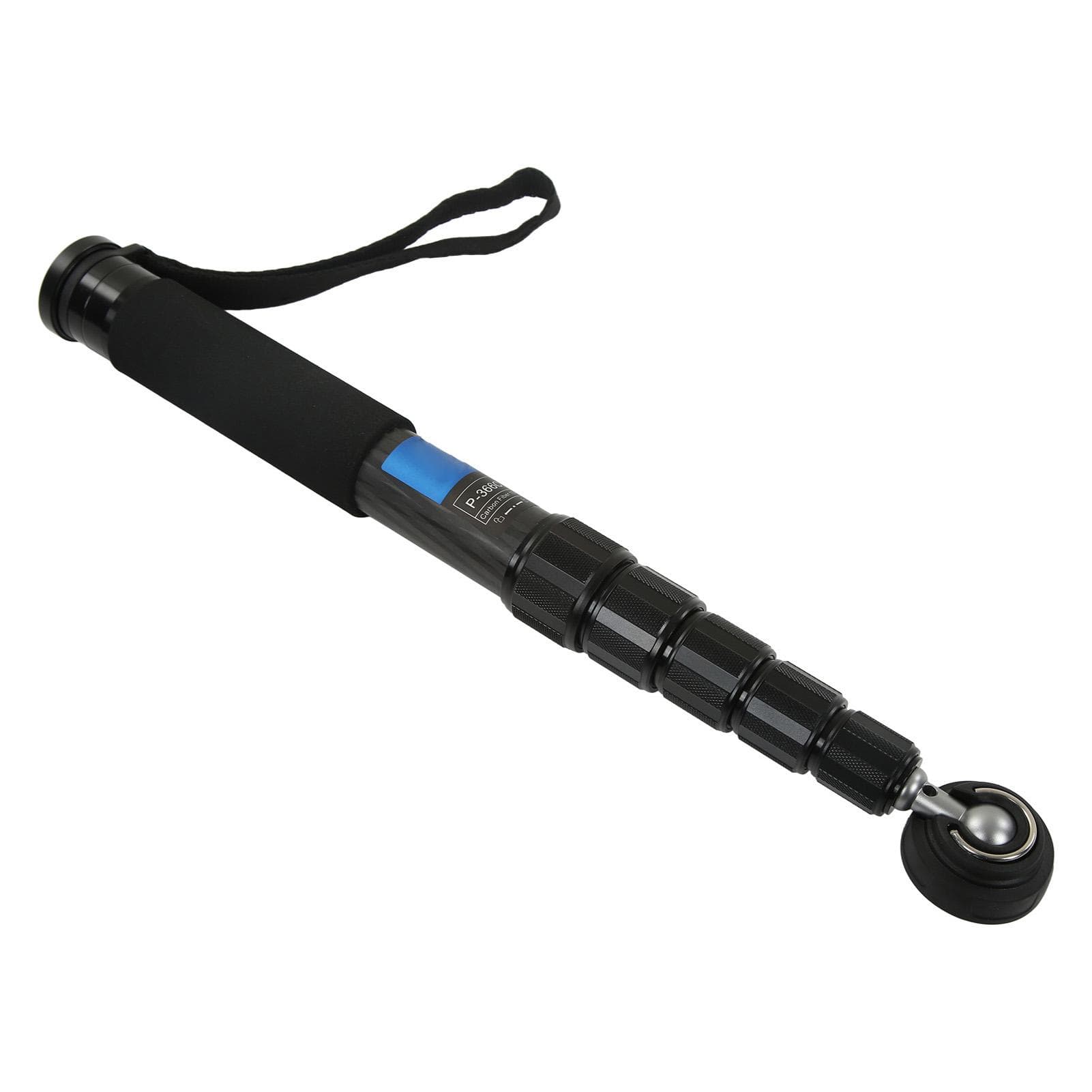 167cm Carbon Fiber Monopod 36mm Large Pipe Diameter 6 Sections Telescopic Photographic Monopod for