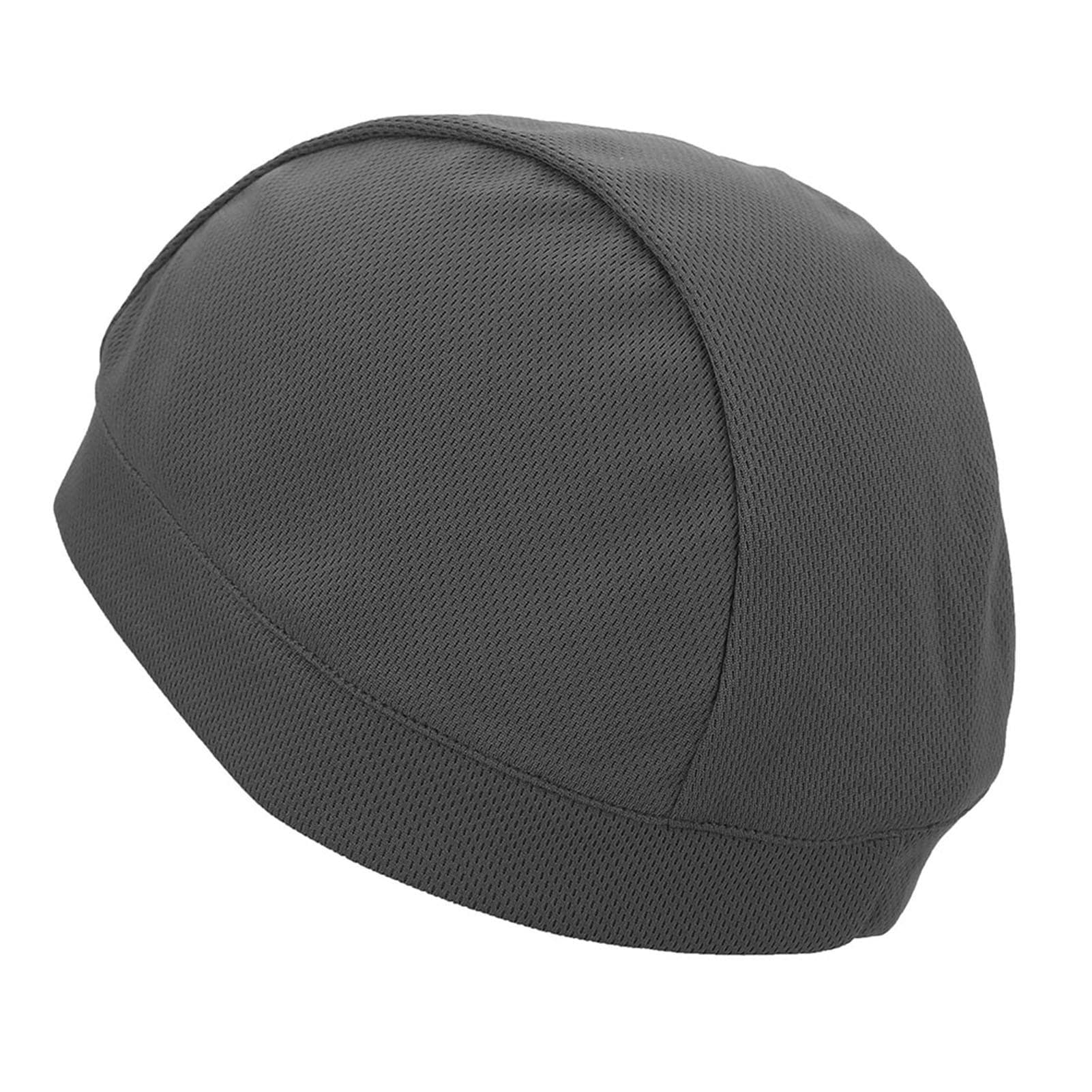 Men Women Under Helmet Liner Cap Outdoor Sport Cycling Bicycle Skull Hat Gray