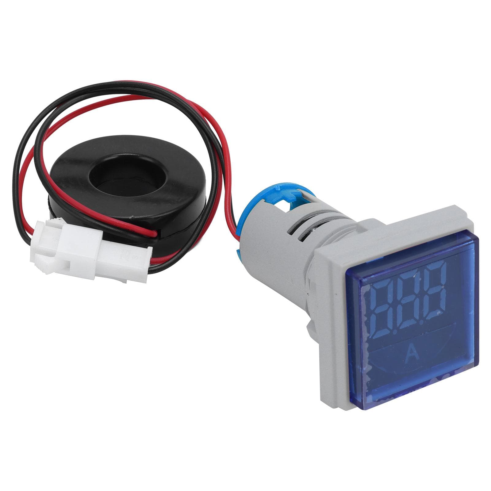 Digital Current Meter Ammeter Square Signal Indicator Light Lamp AC 220V AD1622FSA