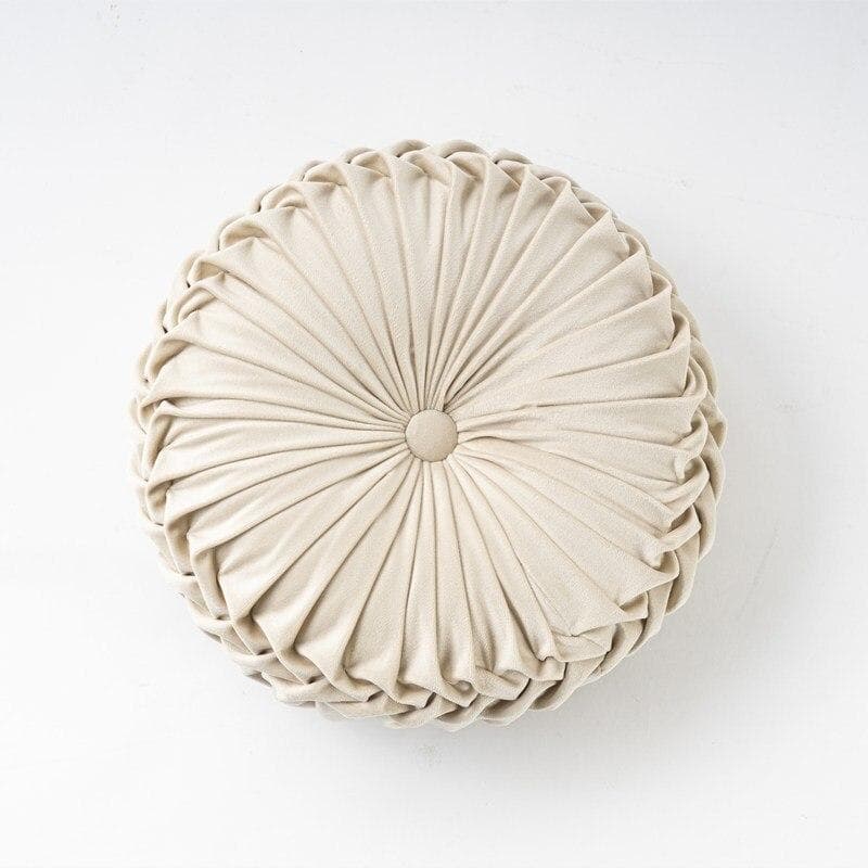 Pumpkin Velvet Pillow Cushion Creative Sofa Pillows Floor Cushion Cover Solid Color Luxury Home Hotel Pillows cream