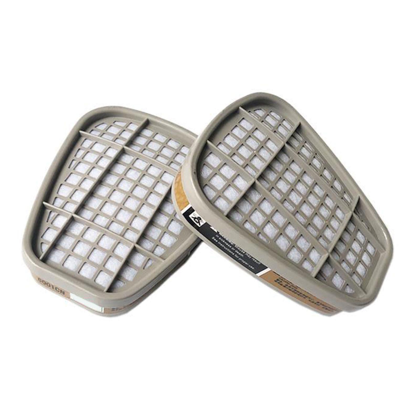 1 Pair 6001 Gas Cover Filter Cartridge Reusable Chemical Gas Filter Cartridges for 6800 7502 6200