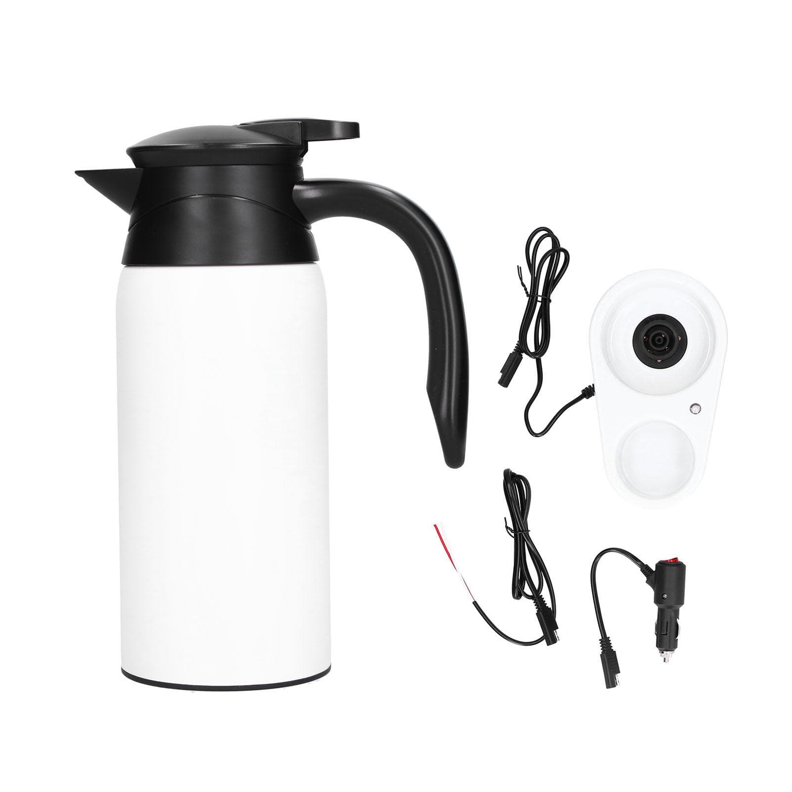 800ml Electric Teapot with Base Large Capacity Portable Insulation Water Heater Pot Kettle for