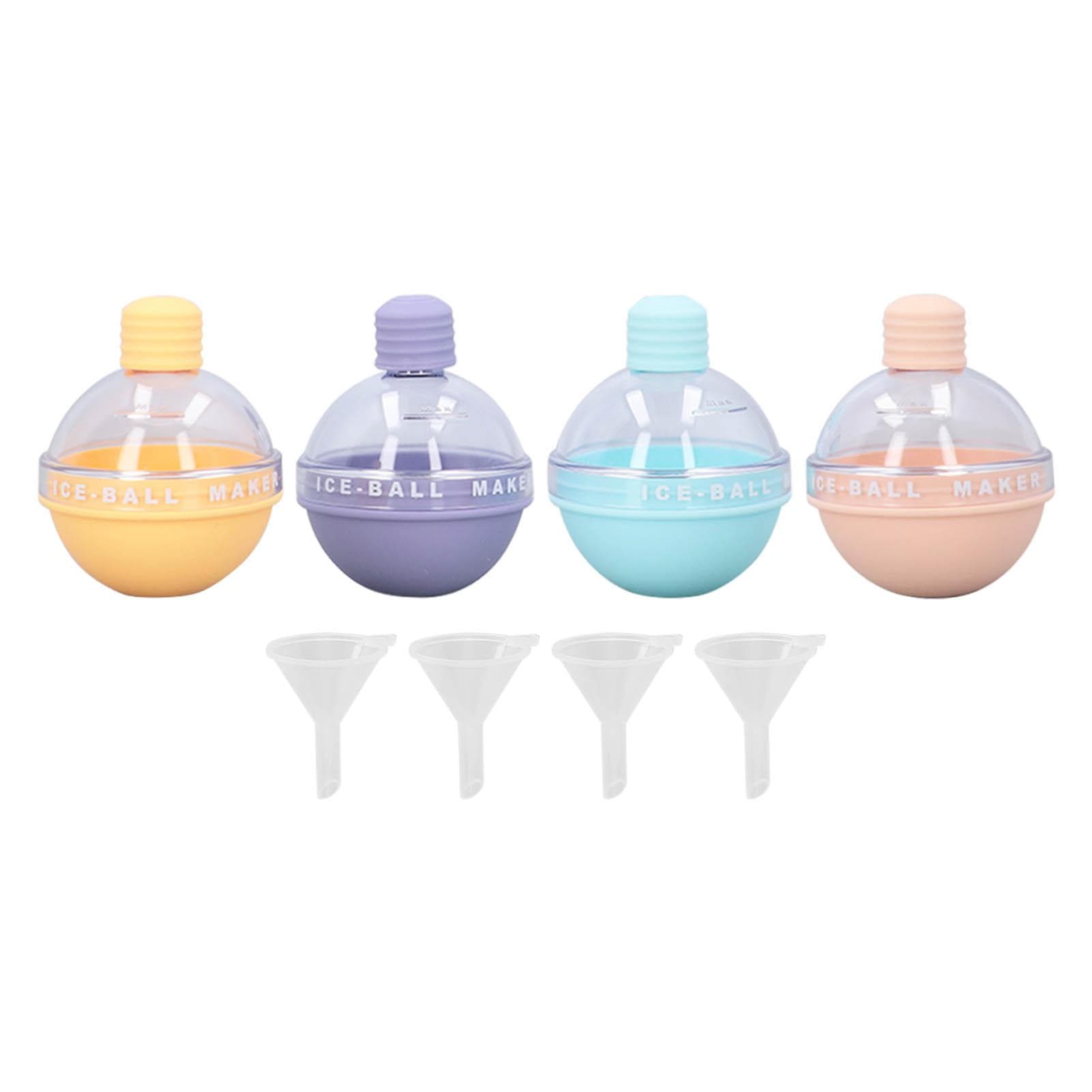 4Pcs Light Bulb Hockey Molds Safe Healthy Candy Color Add Flavor Easy to Demould Whiskey Ice Molds