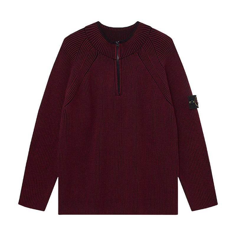 Cross-Border Stone Island Round Neck Unisex Pullover Sweater - European & American Trendy Style XXL