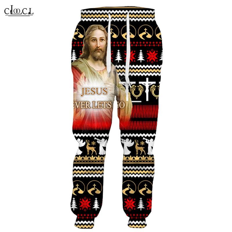 Spring Autumn Christian Jesus Catholic Men Women Trousers 3D Print Jogging Fashion Casual Men's Pants Streetwear Sweatpants XXXL