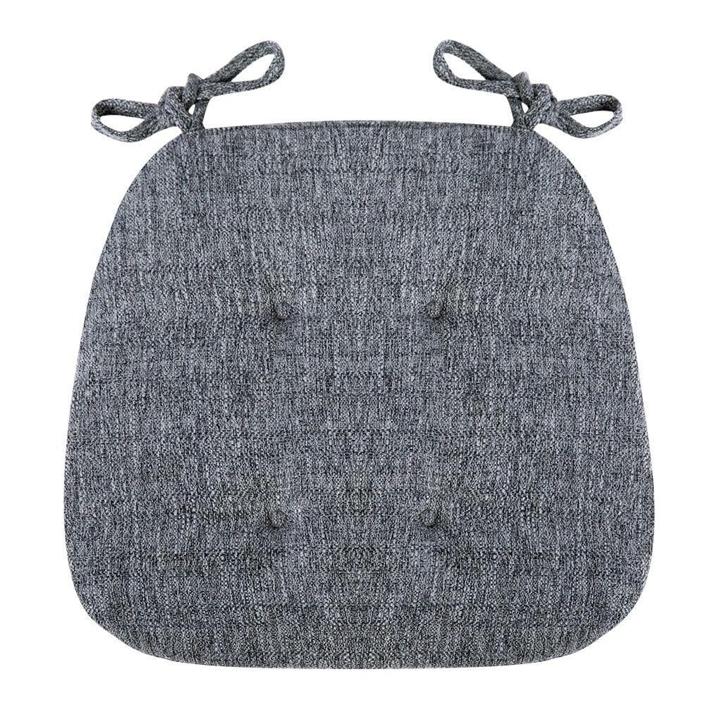 Warm Solid Color Home Office Butt Relaxing Chair Cushion Seat Mat Chair Pad Seat Cushion dark grey