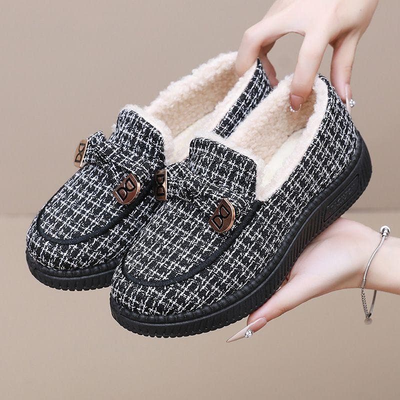 Winter Velvet Cotton Shoes Warm Shoes Thickened Velvet Anti Slip Shoes Soft Soled Cotton Shoes 41