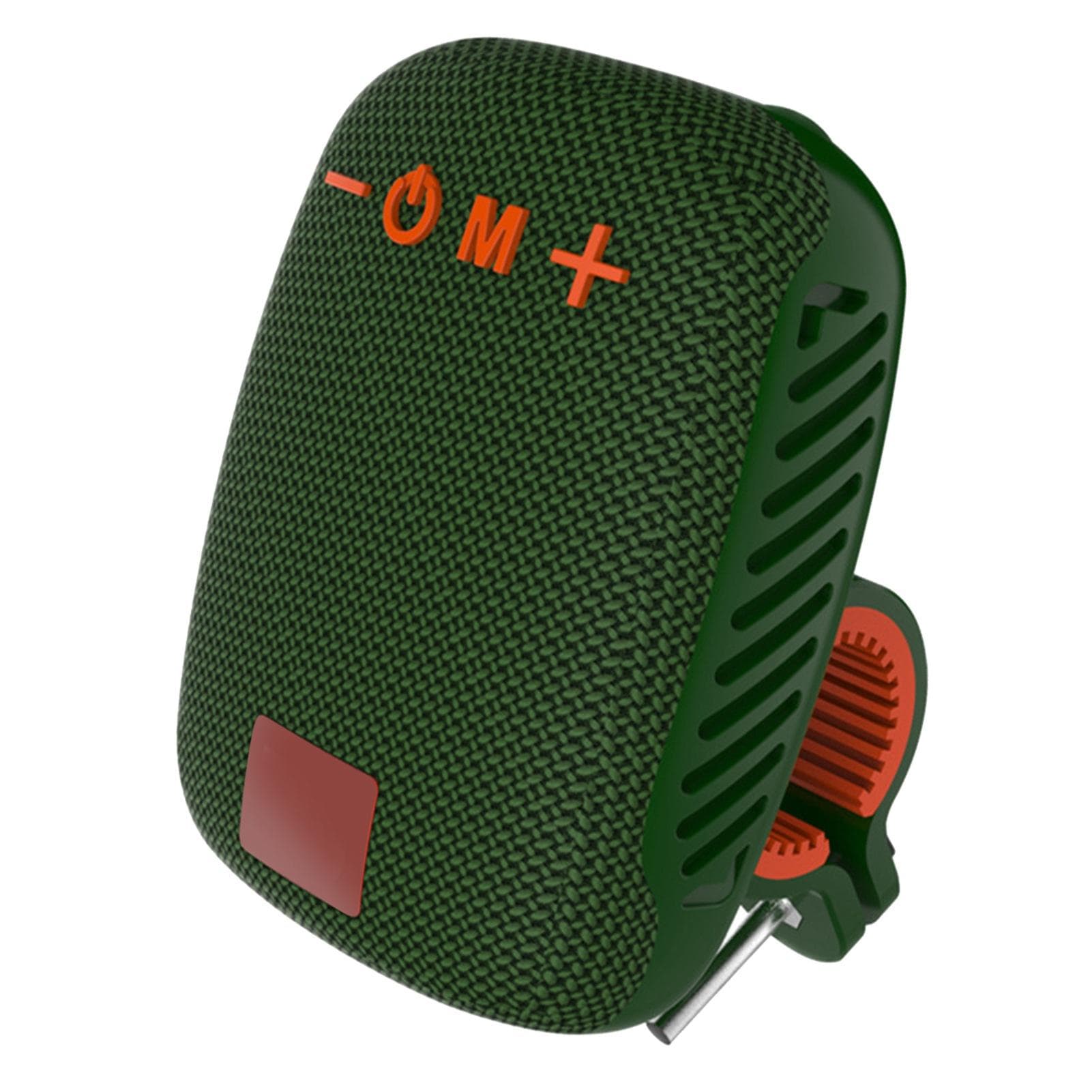 Bike Bluetooth Speaker IPX5 Proof USB Rechargeable FM Radio Portable Handlebar Bluetooth Speaker dark green