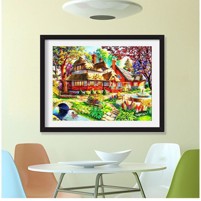 High Quality Handmade Abstract Fabric Group Diamond Painting for Home Decoration 20X30CM