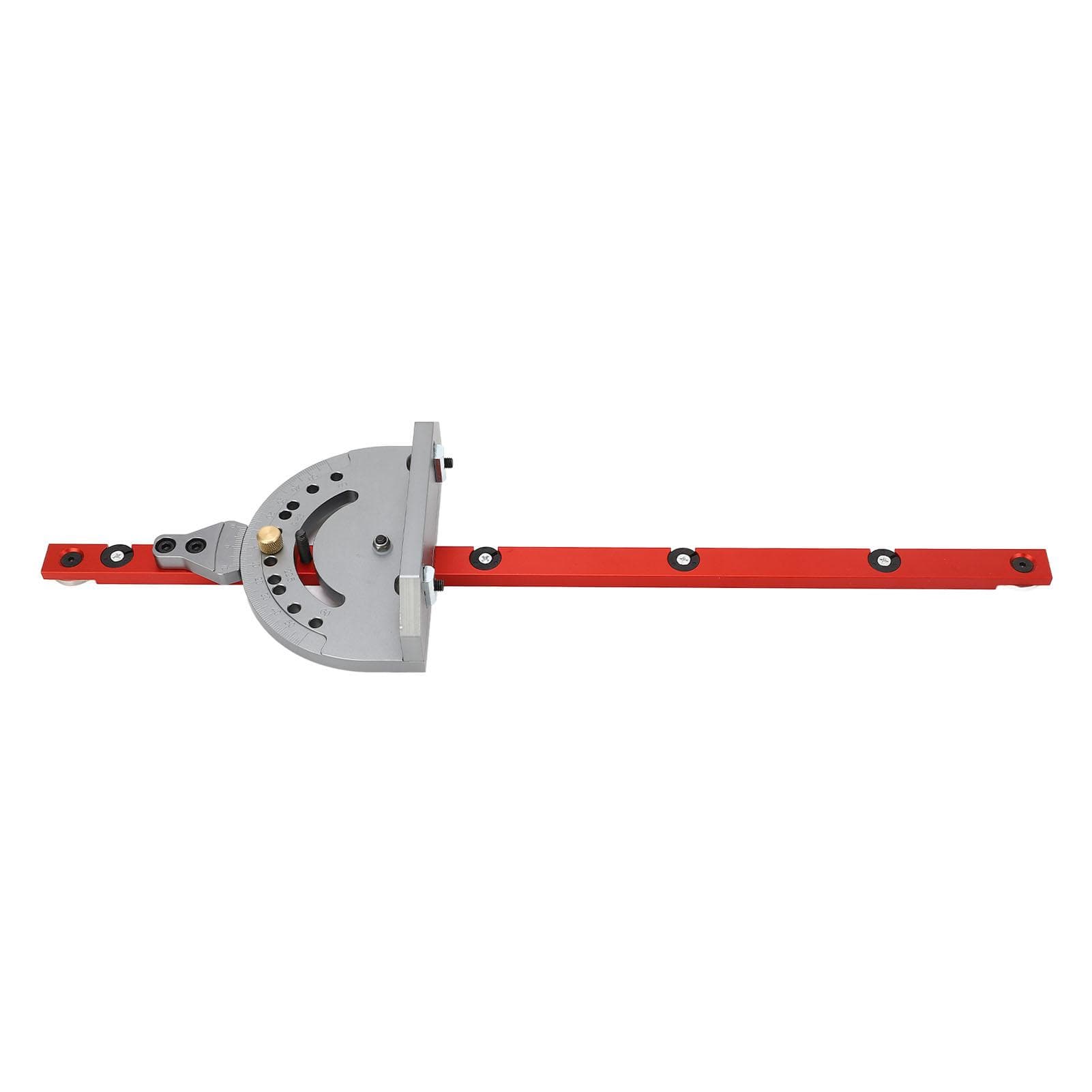 19in Table Saw Miter Gauge Aluminum Alloy Angle Adjustable Miter Gauge with Scale Woodworking Tools