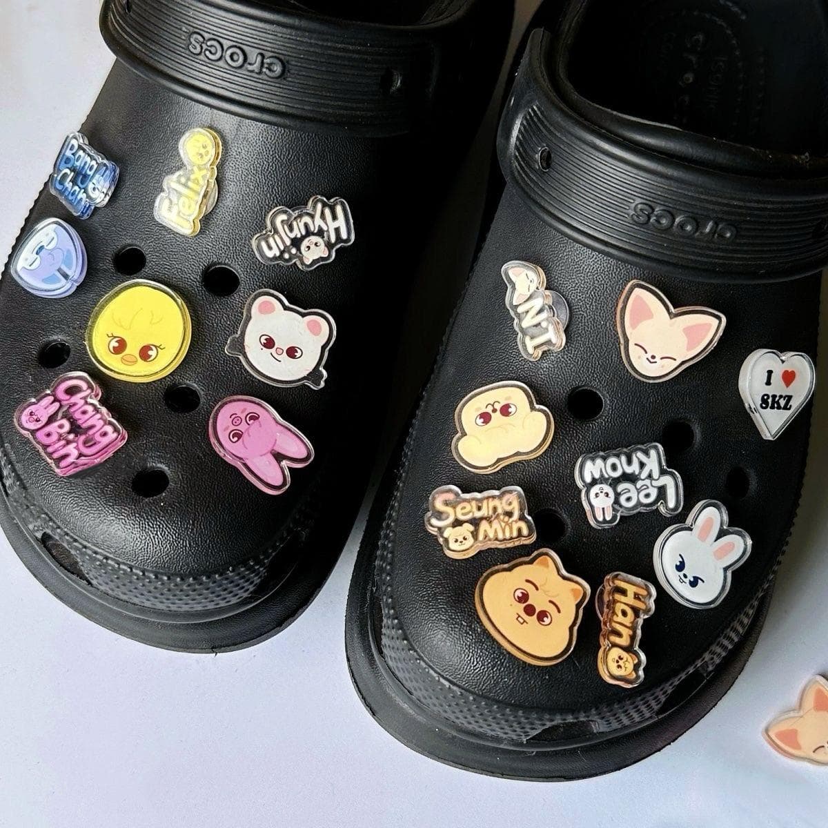 Stray kids Crocs Accessories,17pcs 17pcs