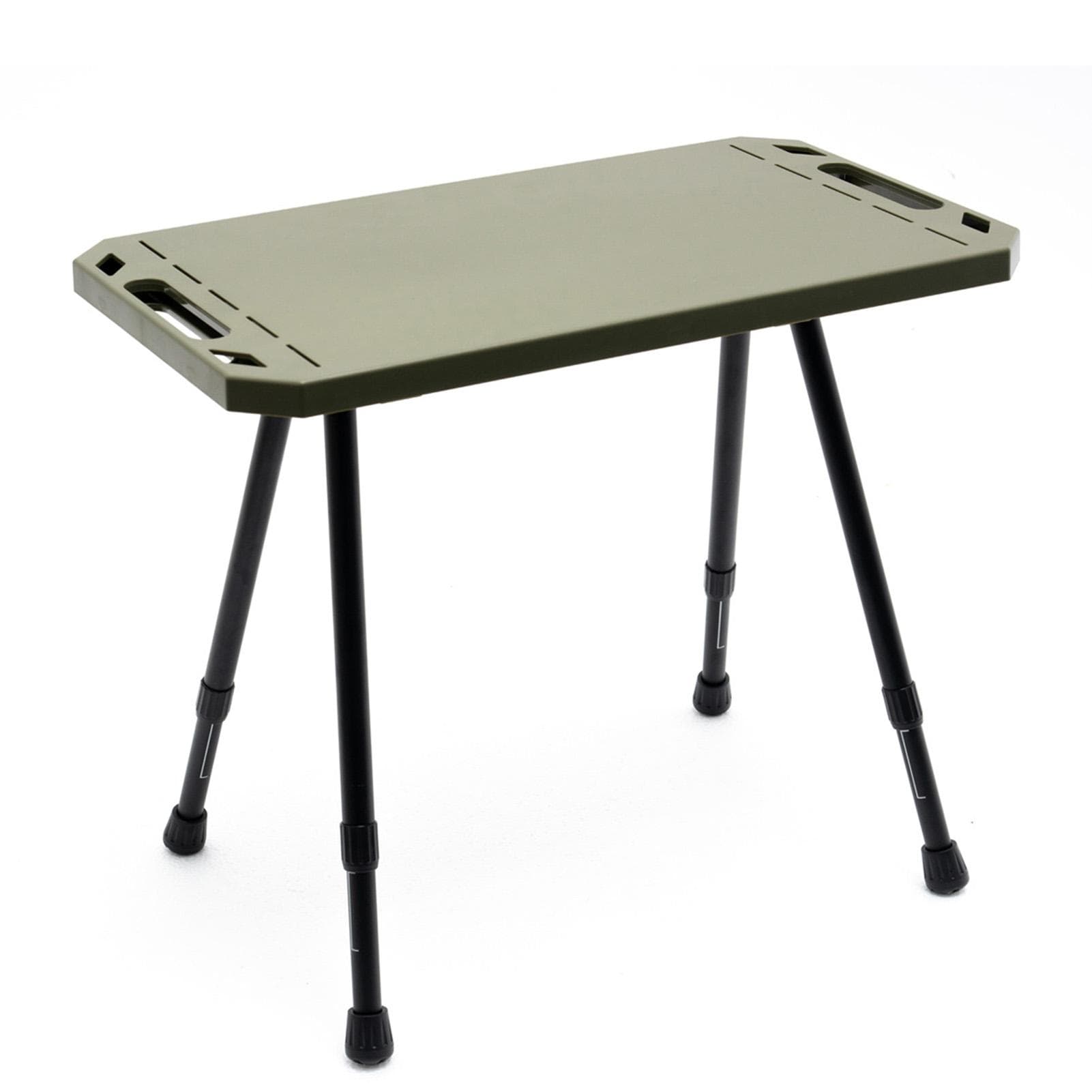 Foldable Camping Tables Aluminum Alloy Lightweight Folding Table Adjustable Height Picnic Desk dark green