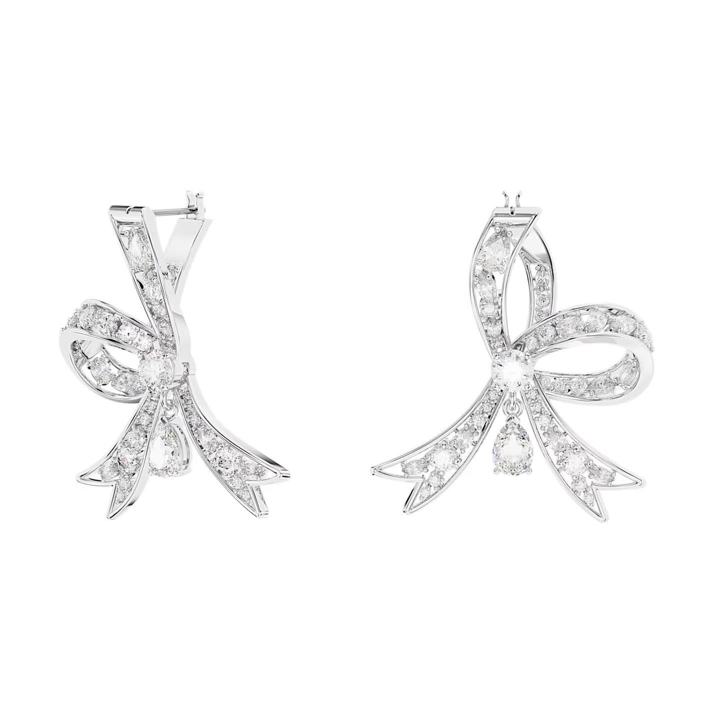 Swarovski Volta Exquisite Fashion Versatile Rhodium Plated Earrings Women earrings 5647582 Box+Shopping Bag (Random Color)