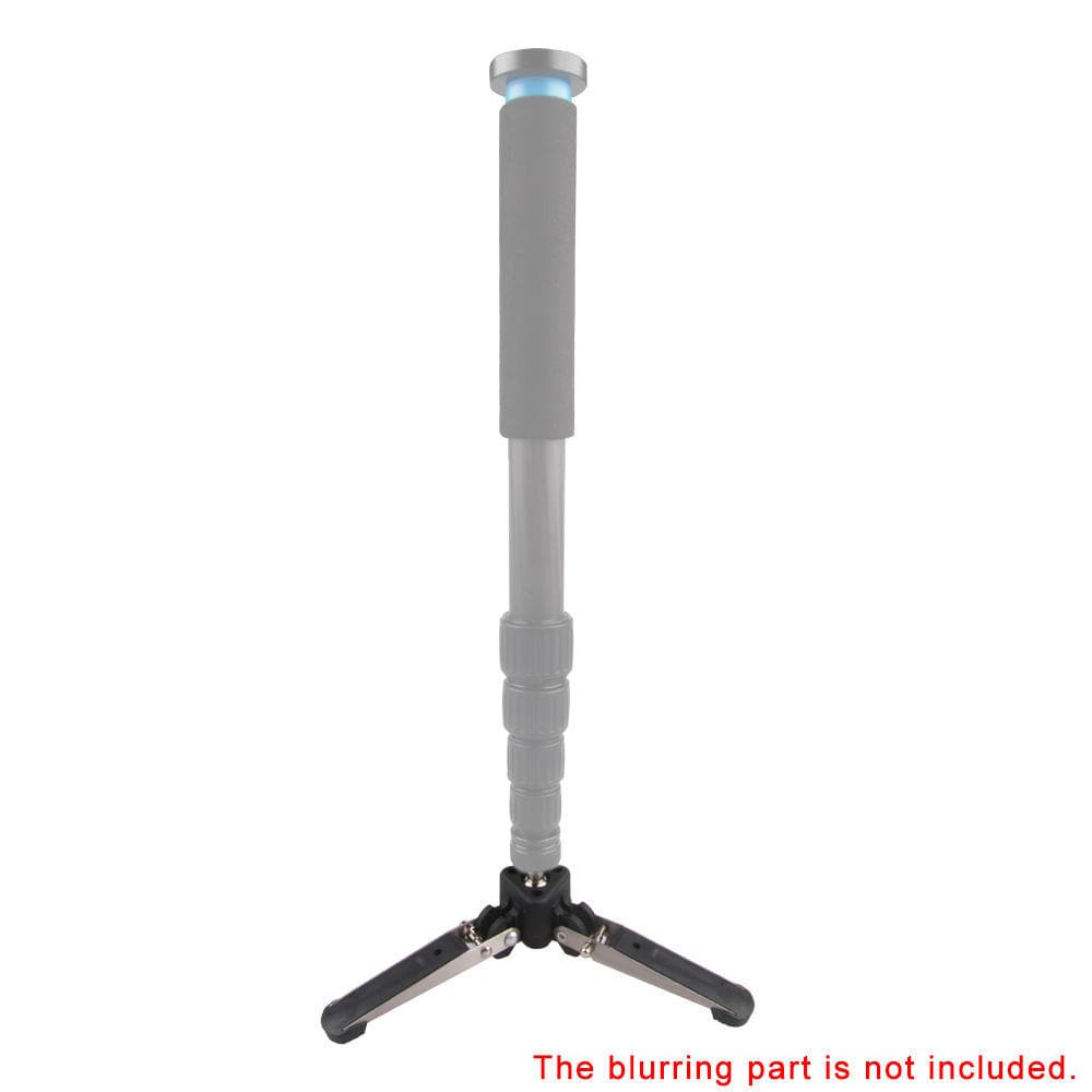 Three-Foot Support Stand Monopod Base for Tripod Head DSLR Cam 3/8  Screw