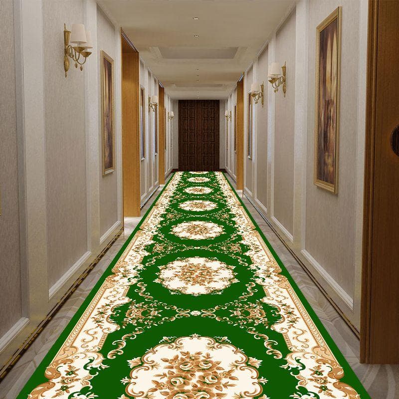 Long Persian Carpet Vintage Home Hallway Carpet Living Room Bedside Bedroom Area Rug Hotel Aisle Corridor Rug Entrance Anti-skid 80x300cm