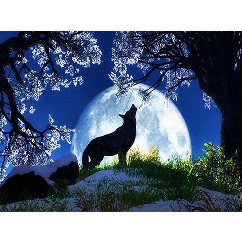 Diamond Painting Wolf Diamond Embroidery Animals Cross Stitch Mosaic Rhinestones Home Decor 20X30CM