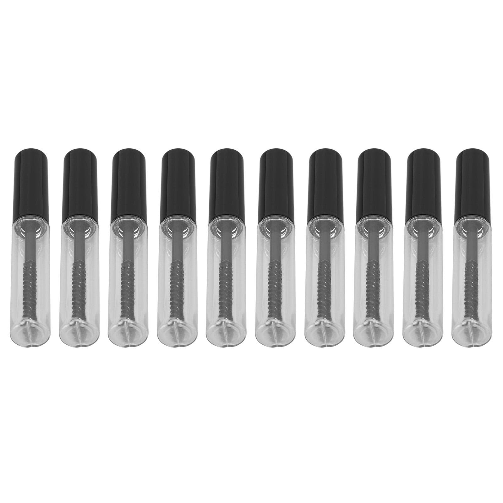 10Pcs Empty Mascara Tubes 1.5ml Fine Soft Bristles Refillable Bottle Design Empty Eyelash Tube for