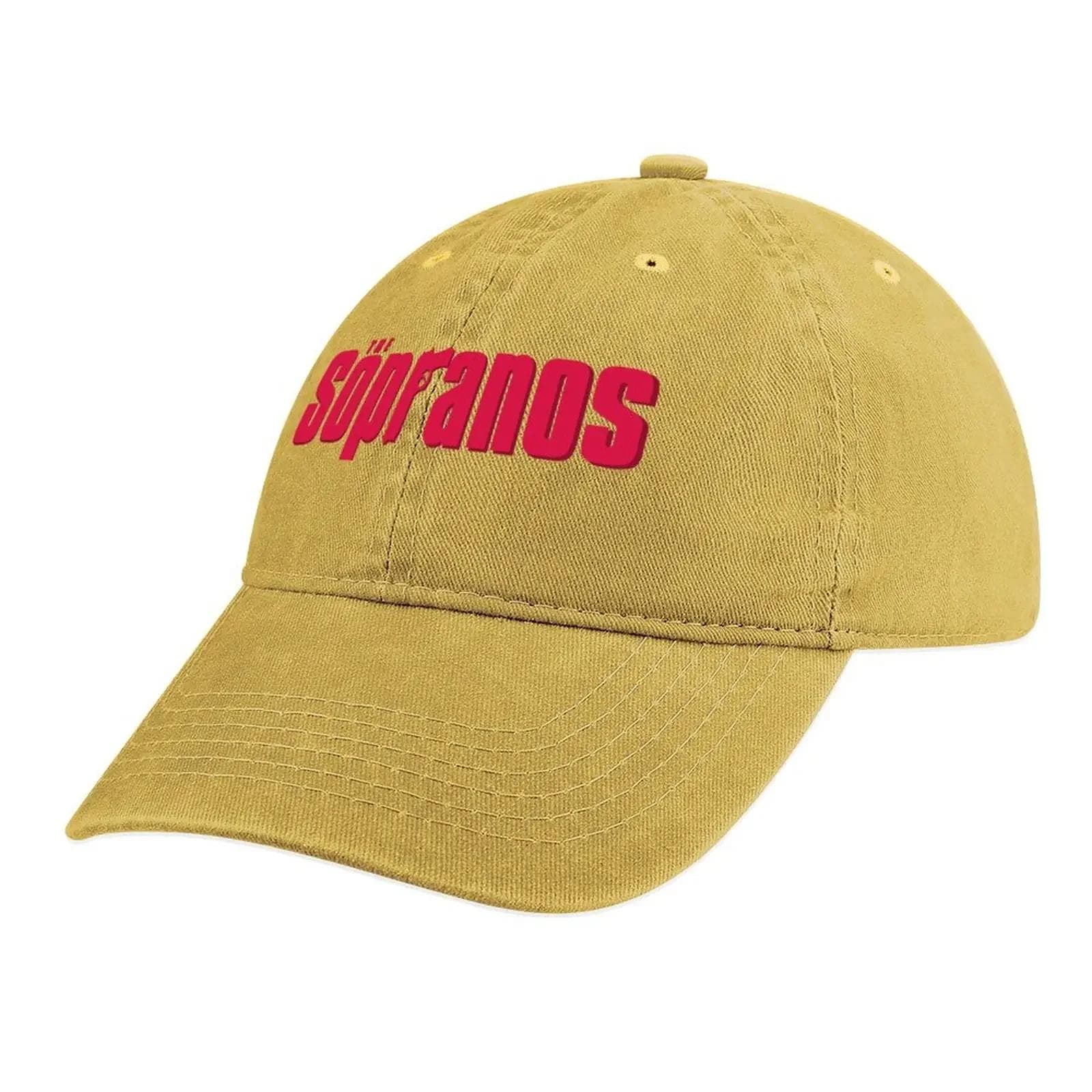 The Sopranos Cowboy Hat derby hat Hats Baseball Cap Caps hard hat Cap For Men Women's Adjustable light yellow