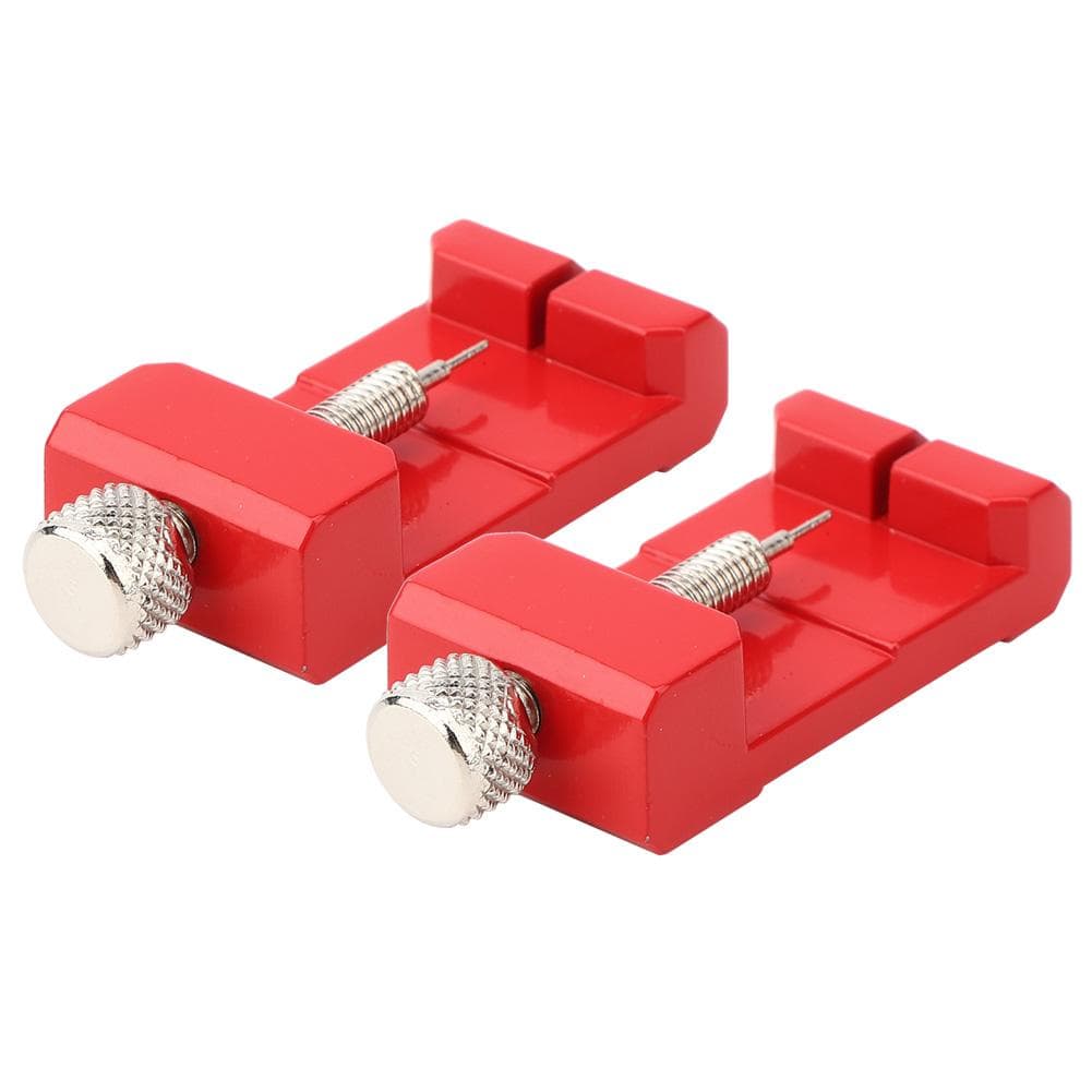 2PCs Watchband Remover Watch Strap Adjuster Removal Tool Adjustable Height ProfessionalRed