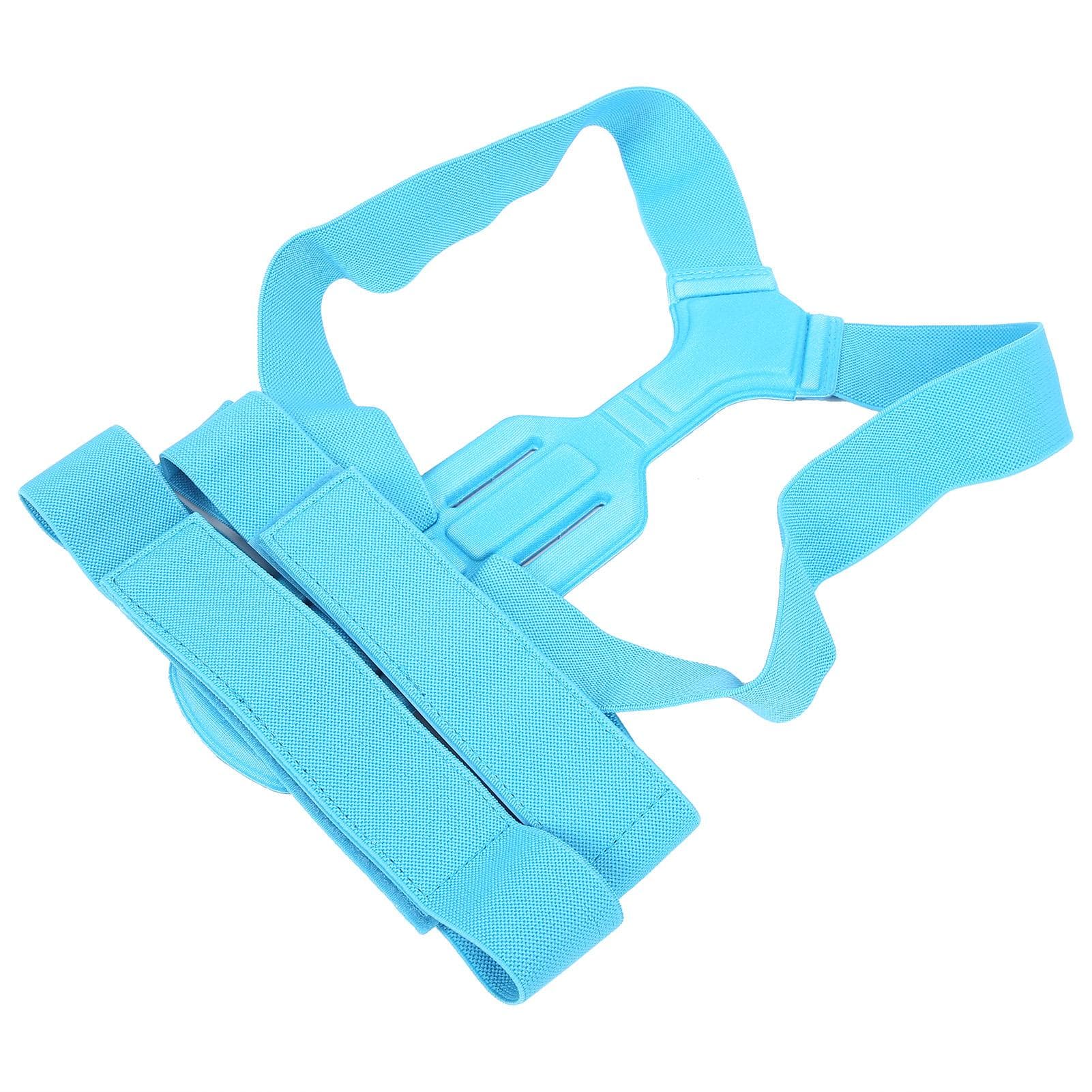 Posture Corrector Upper Back Brace Clavicle Support Adjustable Blue Back Straightener for ChildrenL L(for 6.5-9kg)