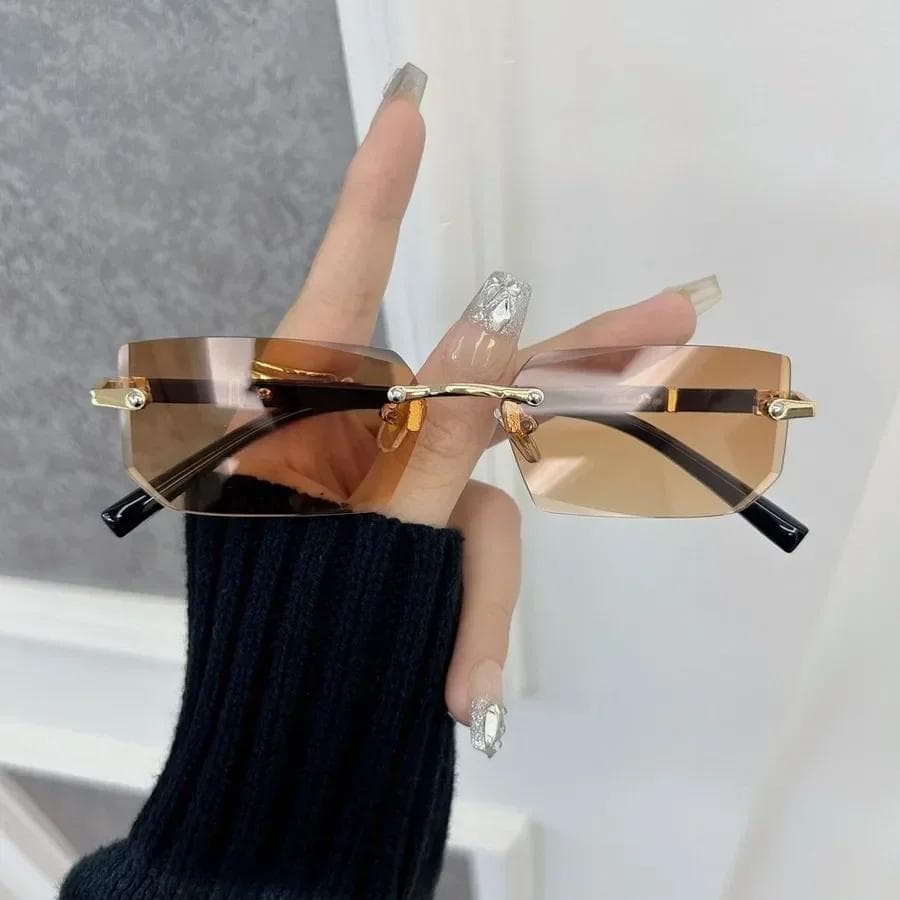 Square Sunglasses Women Men Classic Vintage Fashion Personality Glasses Stylish Casual Minimalist Oculos UV Protection Other