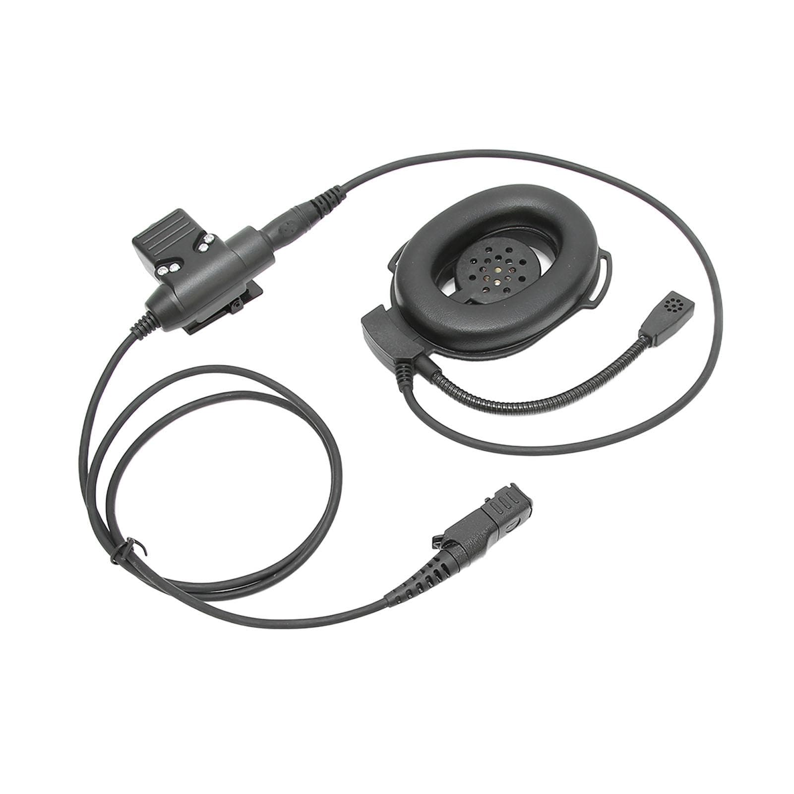 Motorcycle Helmet Earpiece Flexible Helmet Unilateral Headset for Motorola XiR P6600 P6620 DP2400 black