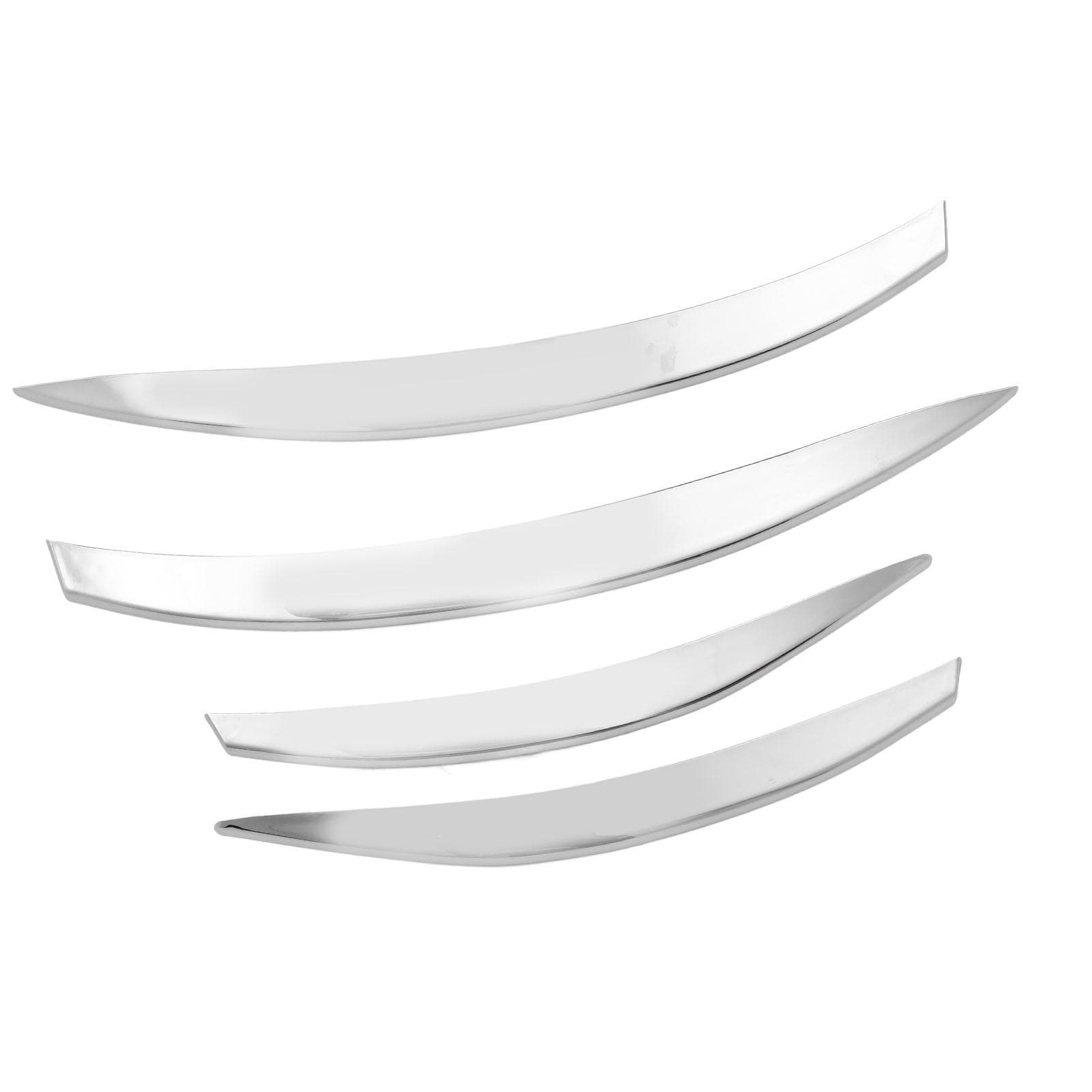 4PCS Front Bumper Side Grille Trim Upgrade Appearance Replacement for Benz CLA?Class C118 X118 silver