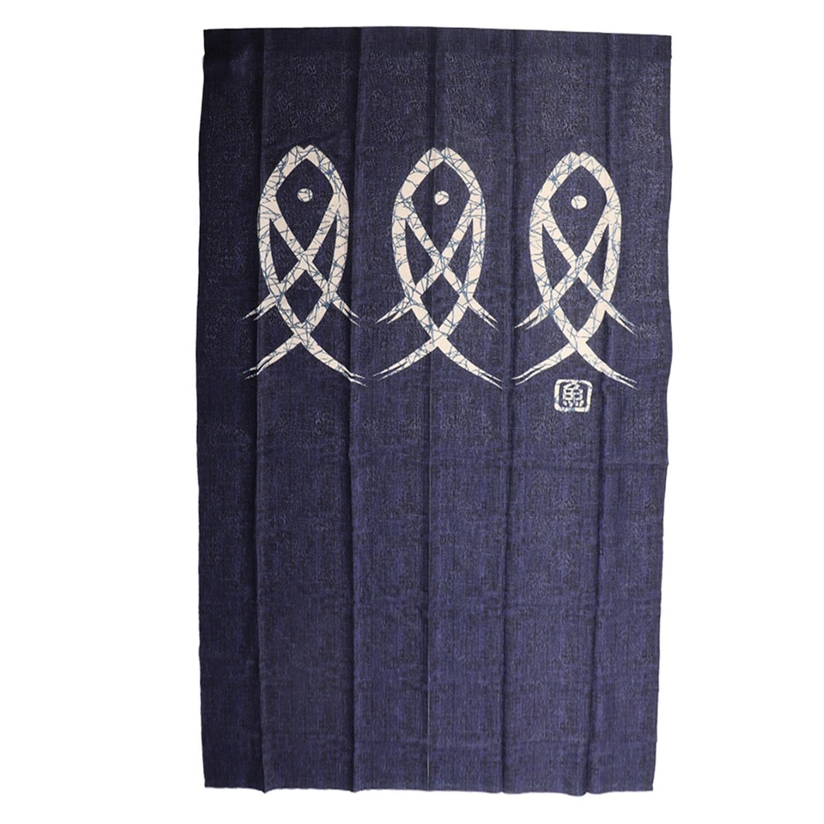 Fish Printed Doorway Room Door Curtains Divider Blind Living Room Kitchen Decor
