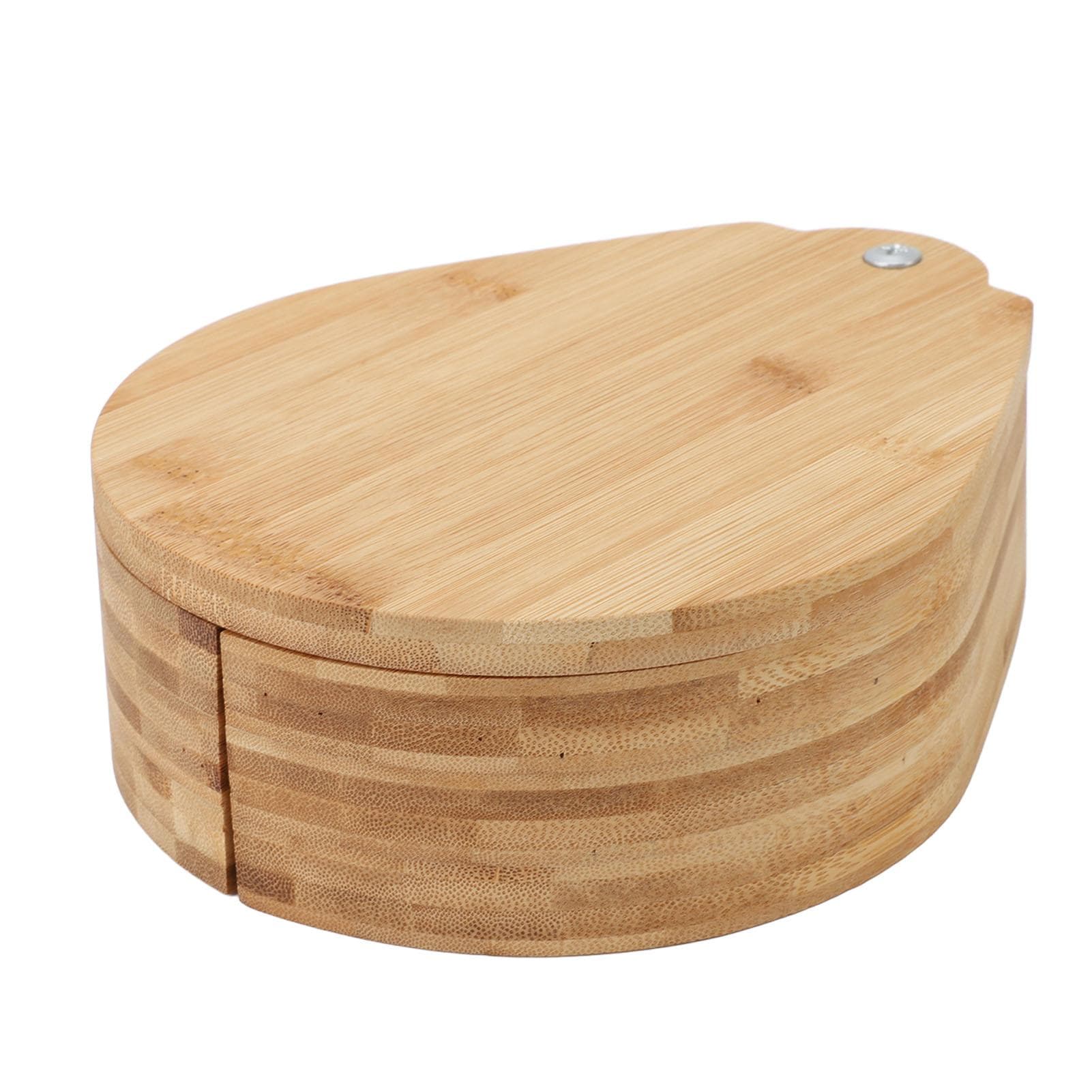 3 Tier Spice Box Bambusoideae Rotating Divided Spice Holder Seasoning Storage Container for Salt