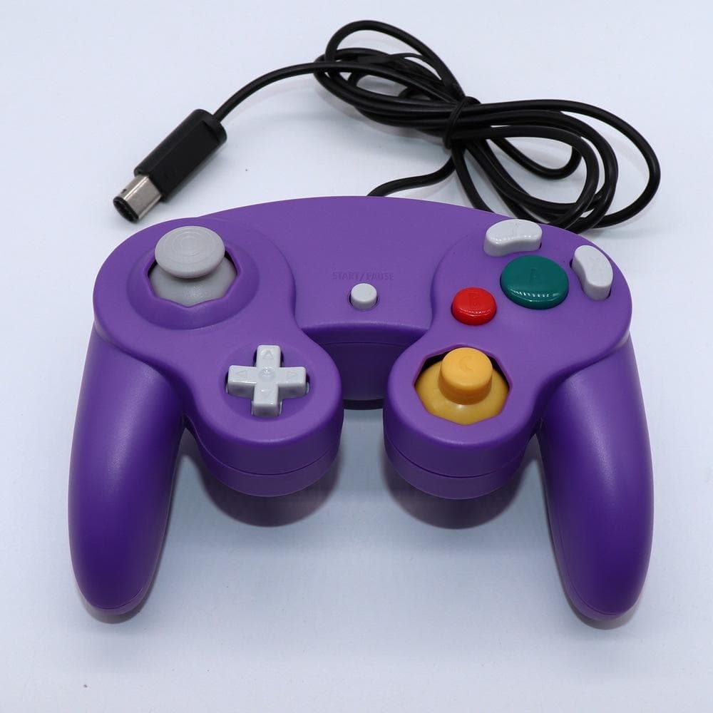 NGC game console handle NGC single point three point handle blue black and white silver GameCube