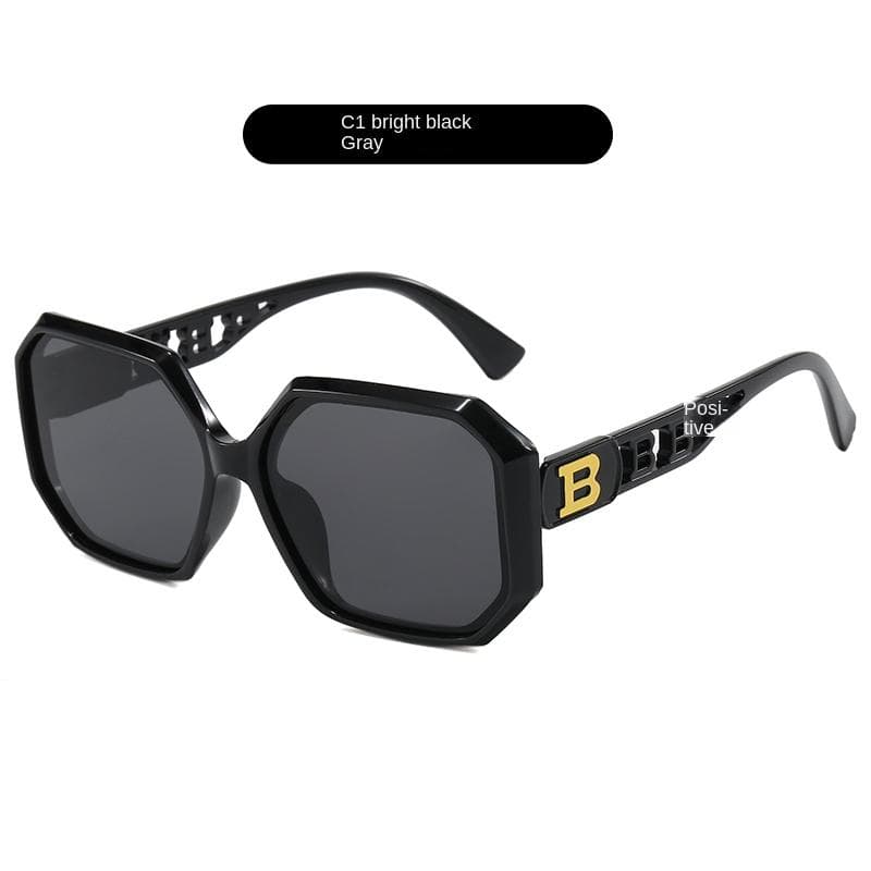 Polygonal Sunglasses Women Men Luxury Fashion UV400 Protection Square Stylish Unisex Shades Glamour Brand
