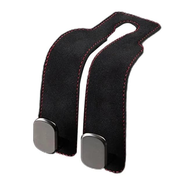 2 in 1 Car Hook For Car Rear Seat Back Hooks Headrest Hanger Clip Universal Double Hooks Holder Storage Car Interior Accessories black