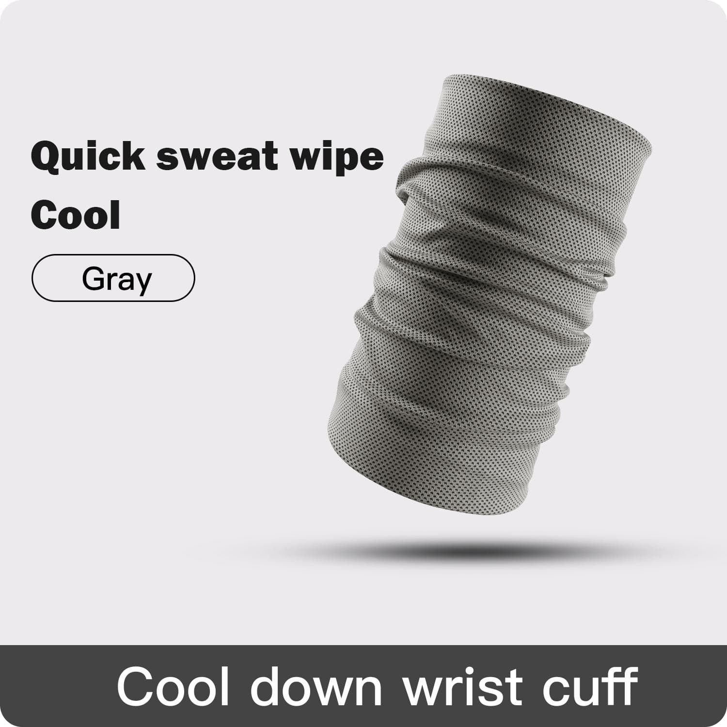 1PC Coldness Sweat Towel Cuff Wristband Sport Bracer Wrist Support Band Tennis Guard Protector Strap Gym Fitness Run Sweatband grey