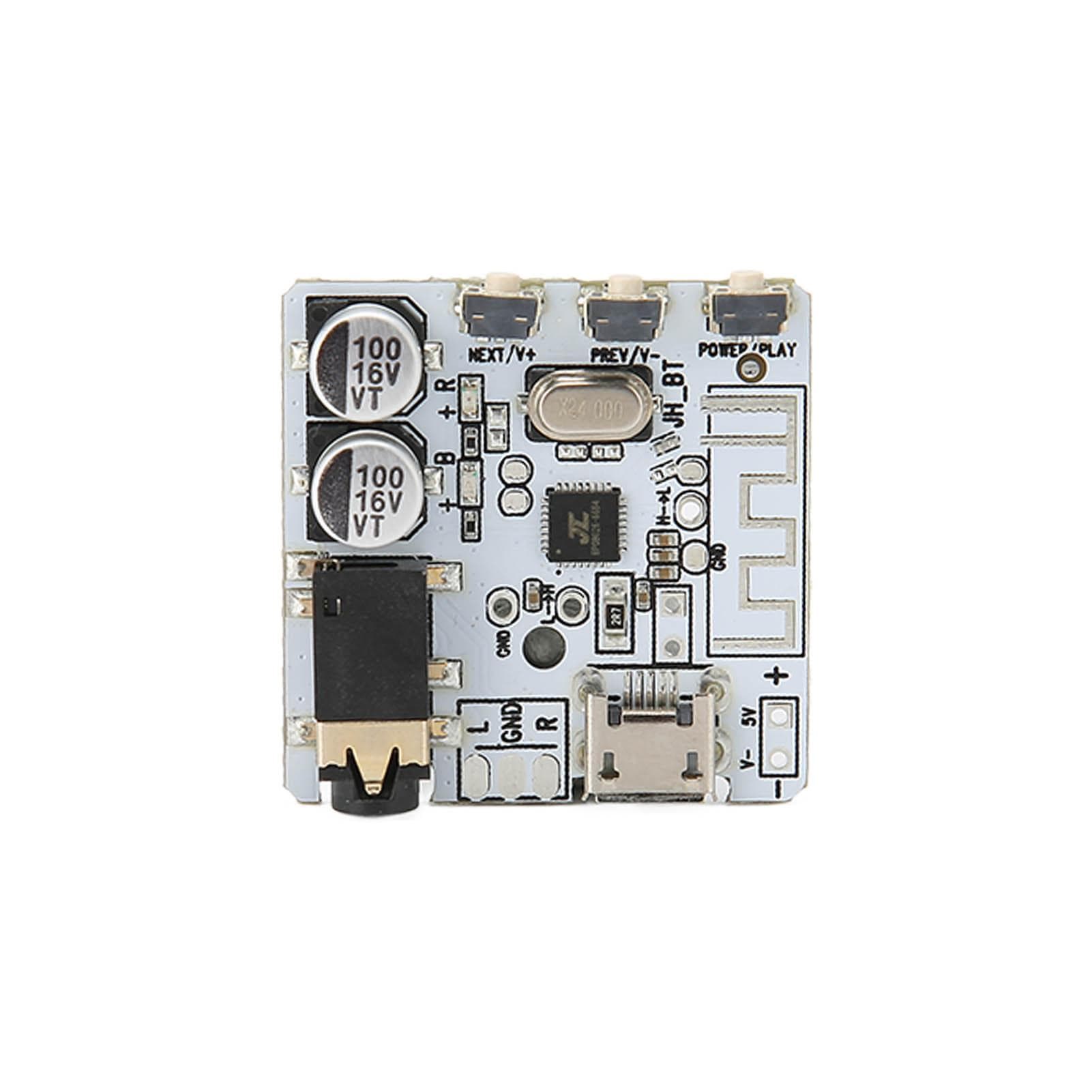 Bluetooth 5.0 Audio Receiver Board Wireless Stereo Music Amplifier Module for MP3 PlayerWhite white