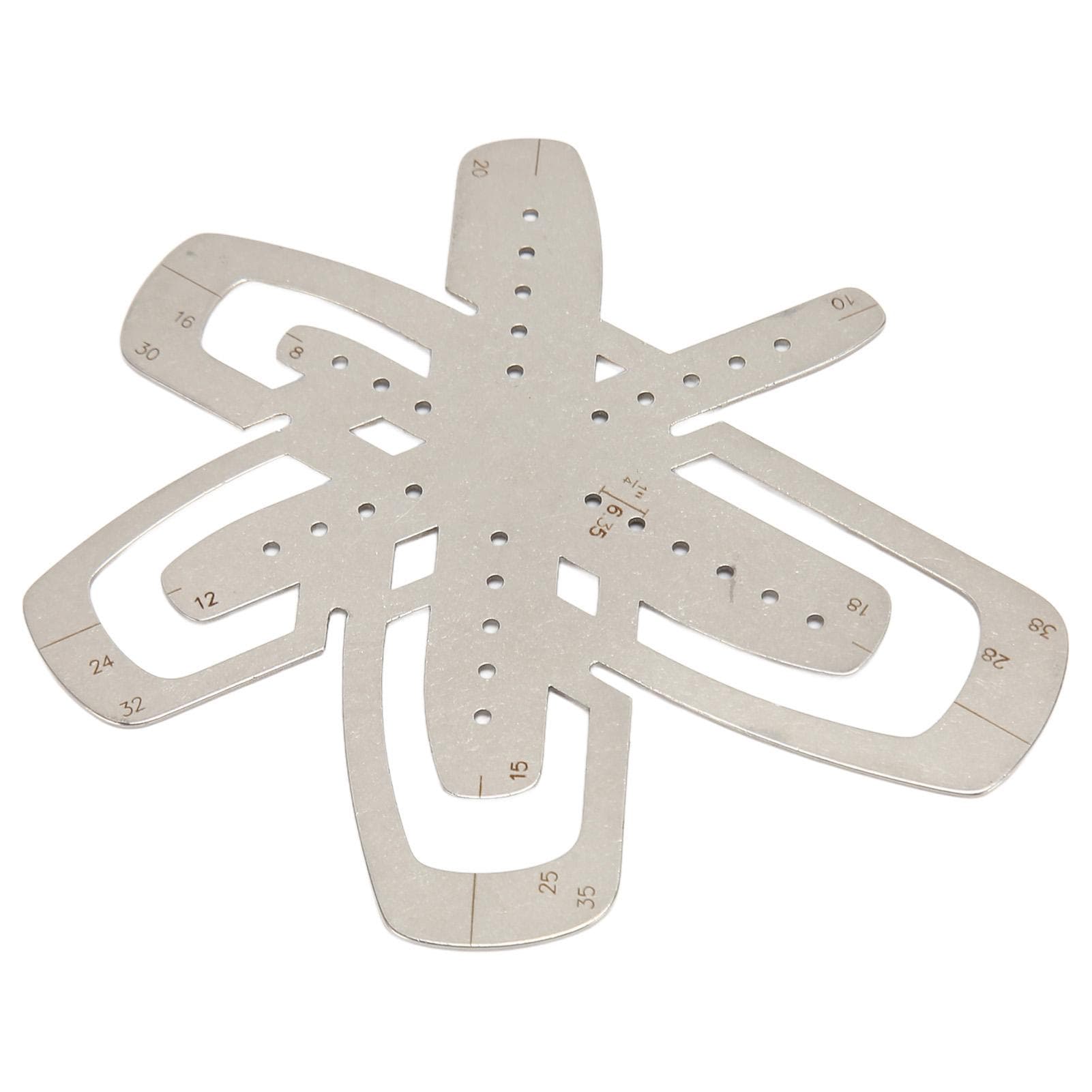 Leather Corner Cutting Ruler Professional High Accuracy Stainless Steel Leather Cutting Template
