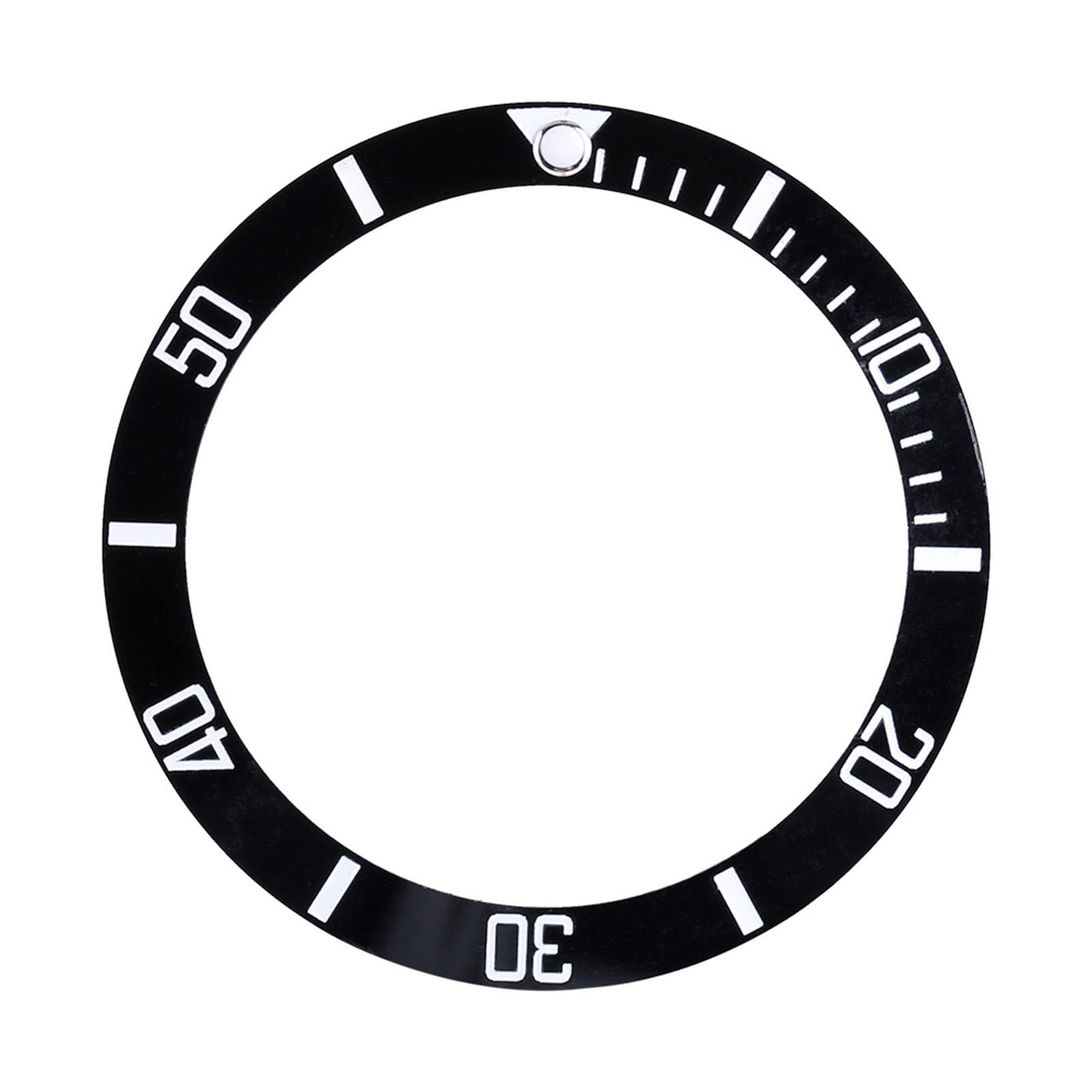 Watch Wristwatch Aluminum Material Loop Bezel Insert Ring Replacement Part black