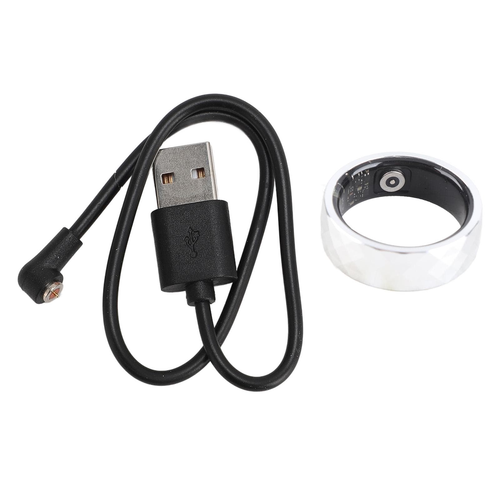 Smart Ring Aluminium Alloy Sleep Monitoring Temperature Step Counting Wearable Ring for Women Men 18