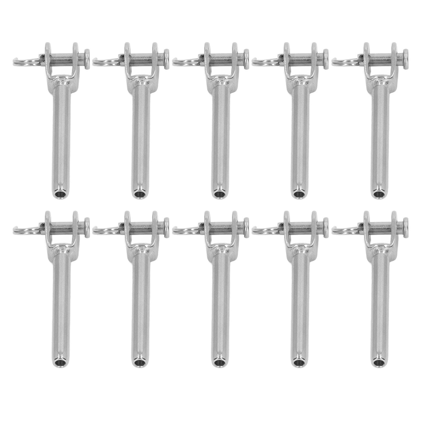 10 Pcs Jaw Swage End Fitting 316 Stainless Steel Rust Corrosion Resistance 3mm Wire Cable Rope Jaw