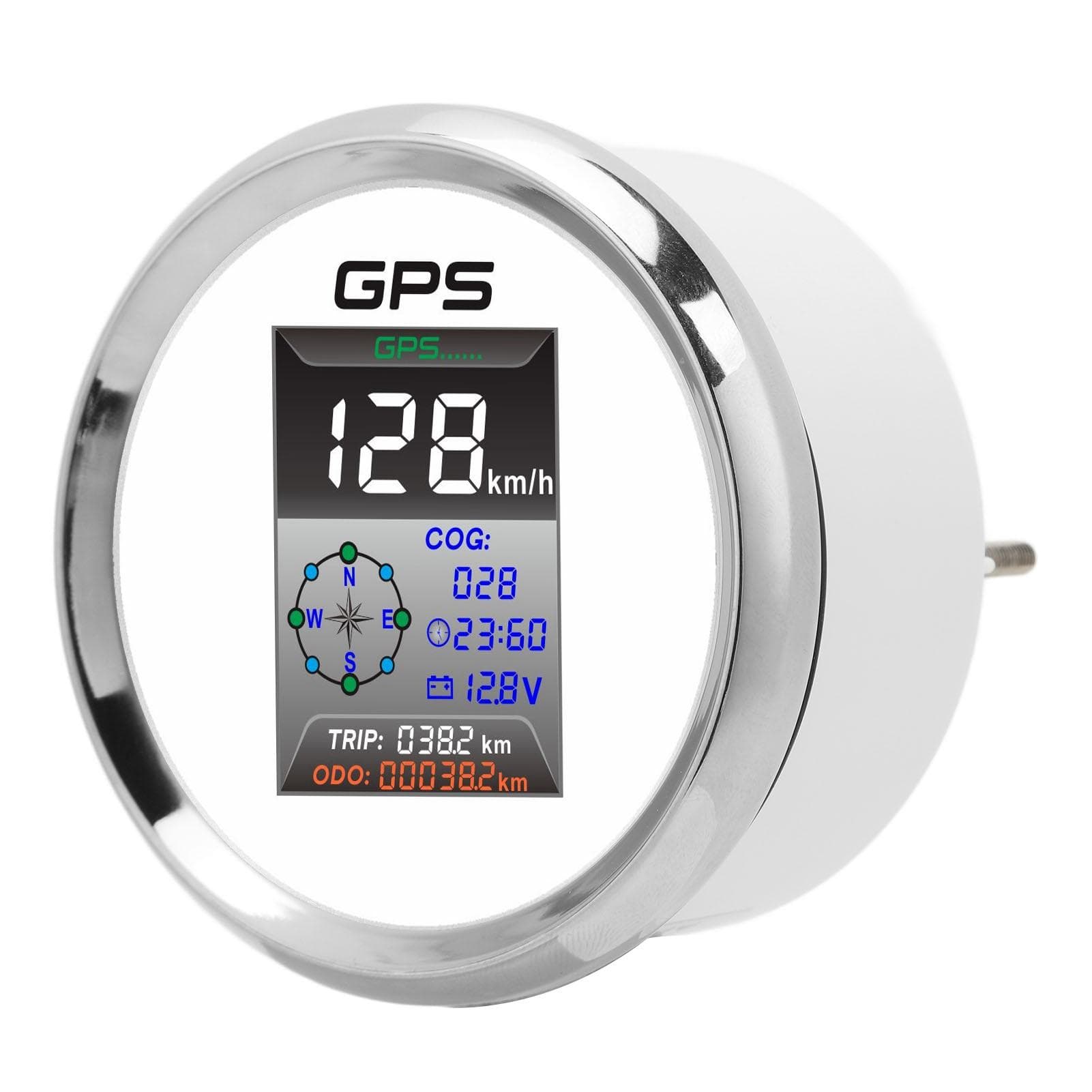 85mm Digital GPS Speedometer Knots MPH KMH LED Backlight Antifog IP67 Waterproof for 9 to 32V Boat