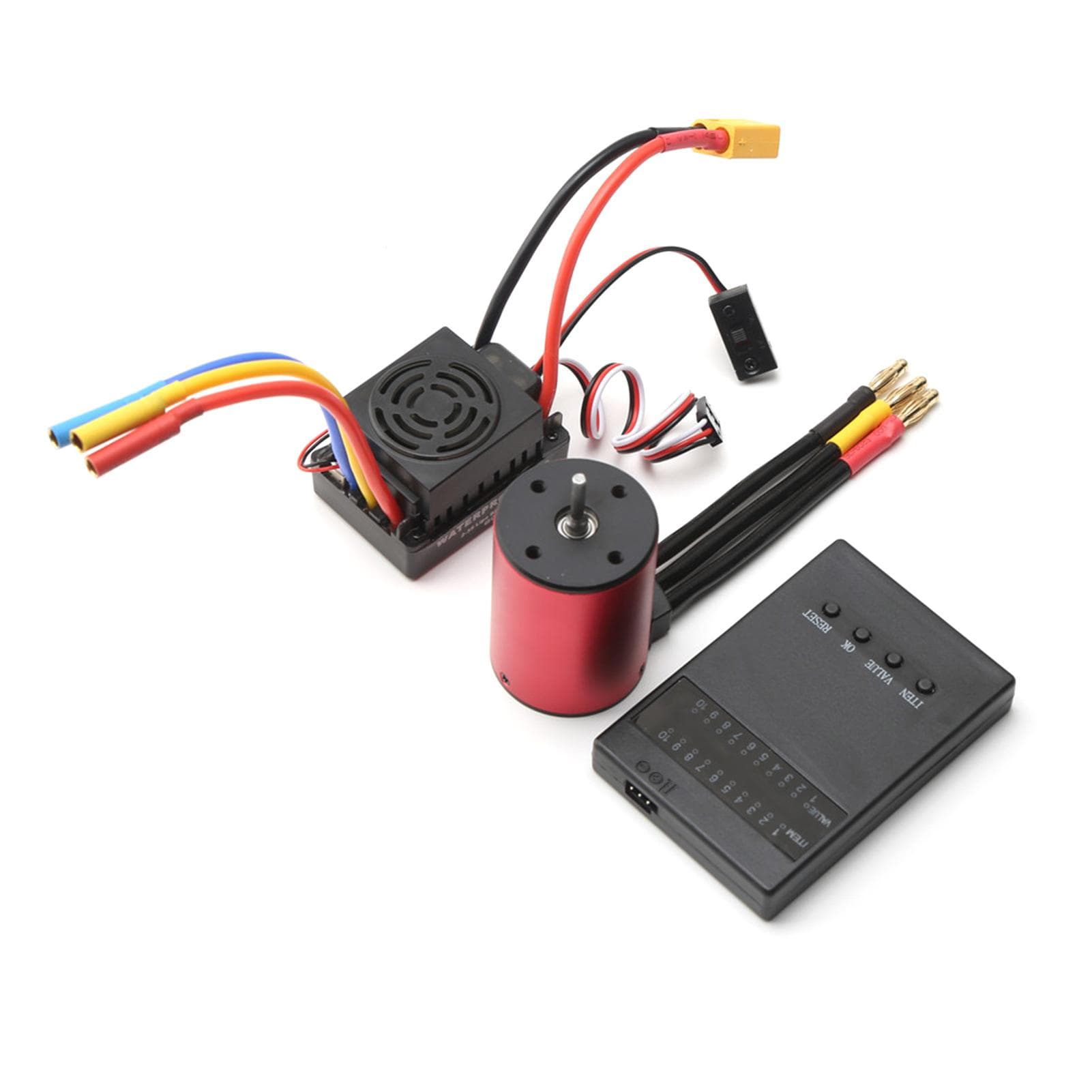 S3650 3900KV Brushless Motor 60A Brushless ESC XT60 Plug Programming Card Replacement for 1/8/1/10 3900KV