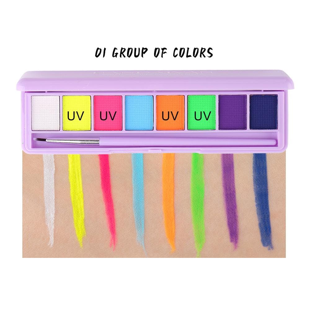 HANDAIYAN Water-soluble Body Paint Cream Eyeliner Eyeshadow Ultraviolet Luminous Paint Facial Body Pigment 01