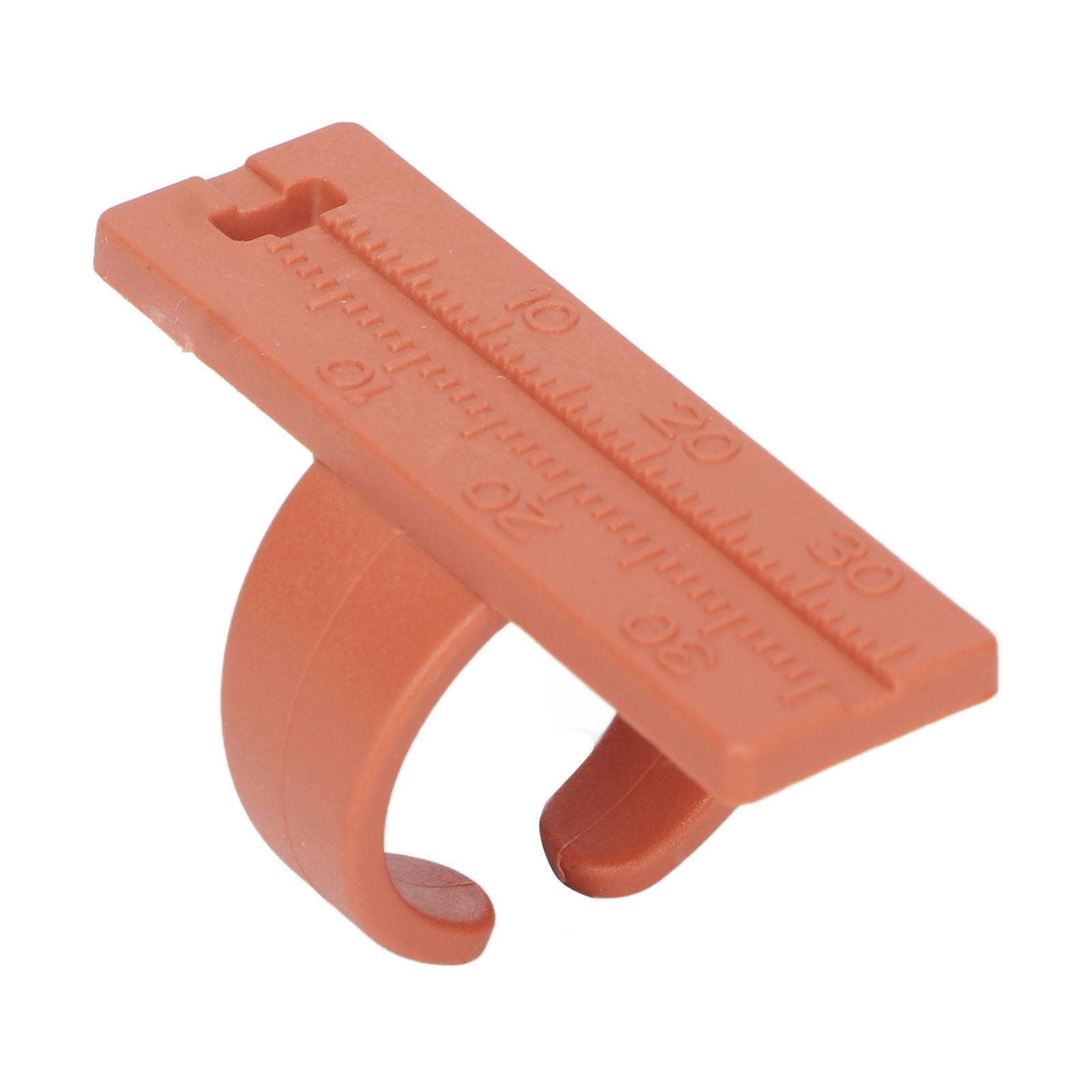 Dental Finger Ruler Ring Plastic Accuracy Scale Portable Compact Dental Measure Ruler for Dentist brown