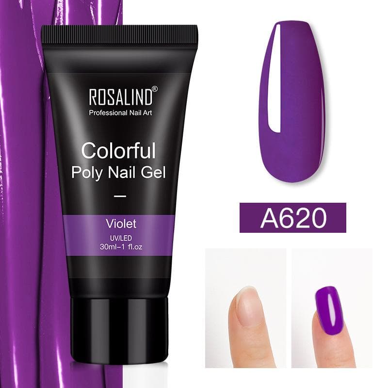 ROSALIND Poly Nail Gel For Nails Extension Finger nail art Manicure Acryl gel Varnish hybrid 30ML Poly UV Gel Polish Extension