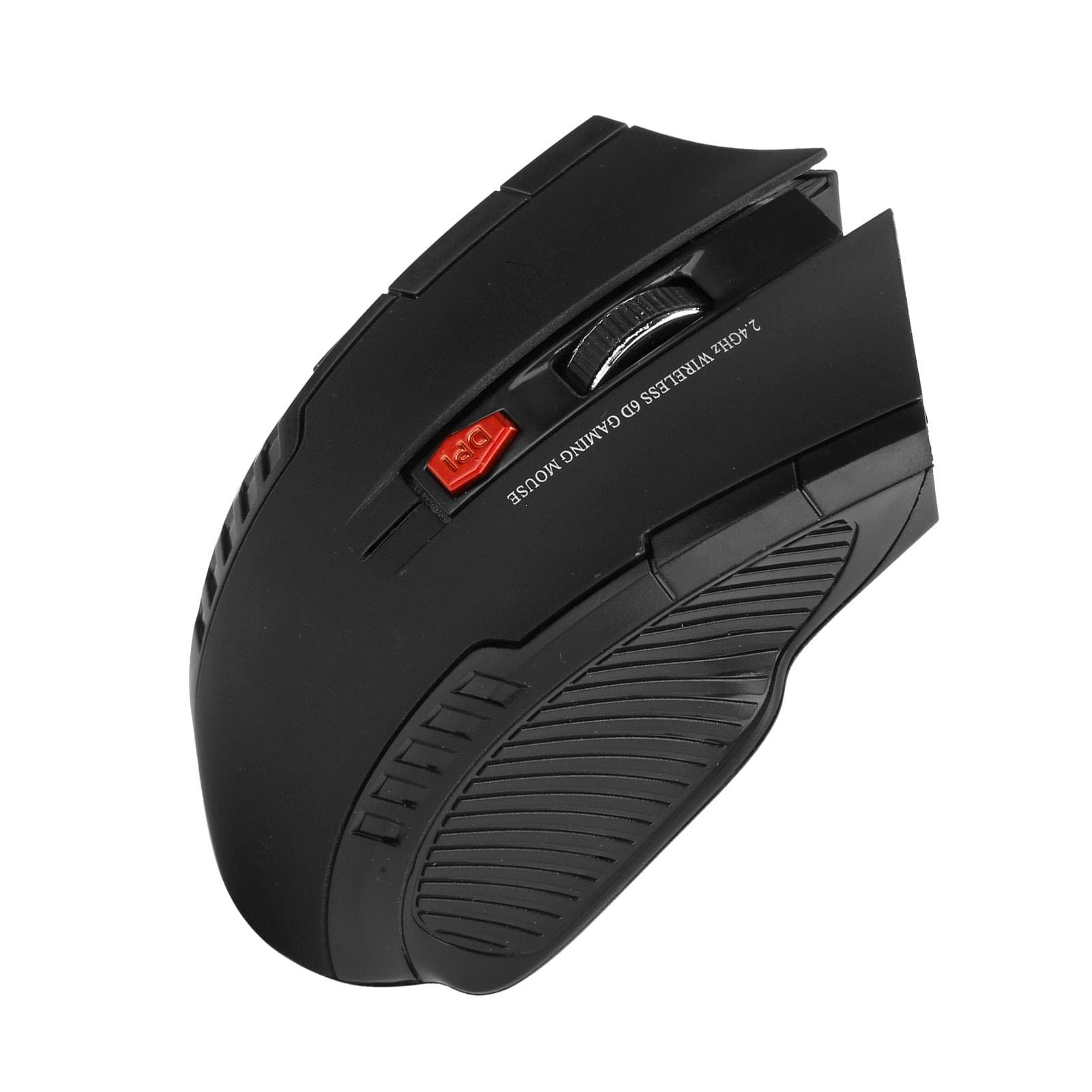 Wireless Mouse 2.4G 3 Levels Adjustable Optical Computer External Device with USB ReceiverBlack black