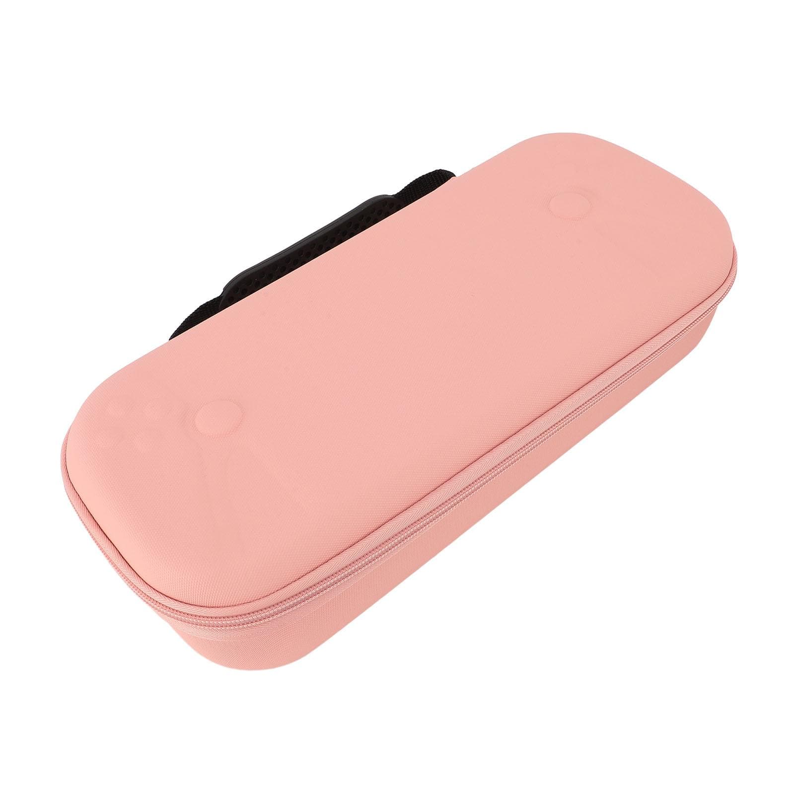 Game Remote Player Case with Compartment Mesh Bag Double Zipper Water Resistant Anti Scratch Game pink