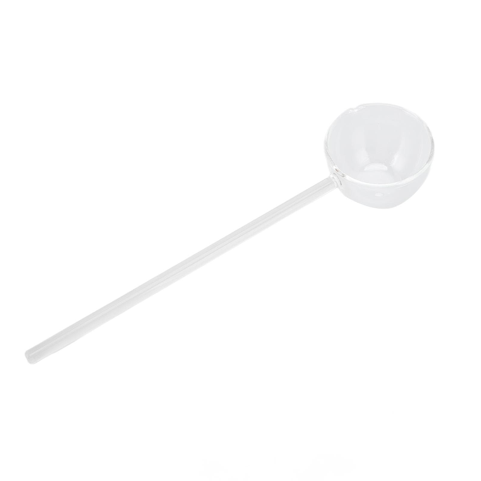 Glass Stirring Spoon High Temperature Resistance Simple 100ML Mixing Spoon Coffee Tea Spoon for transparent